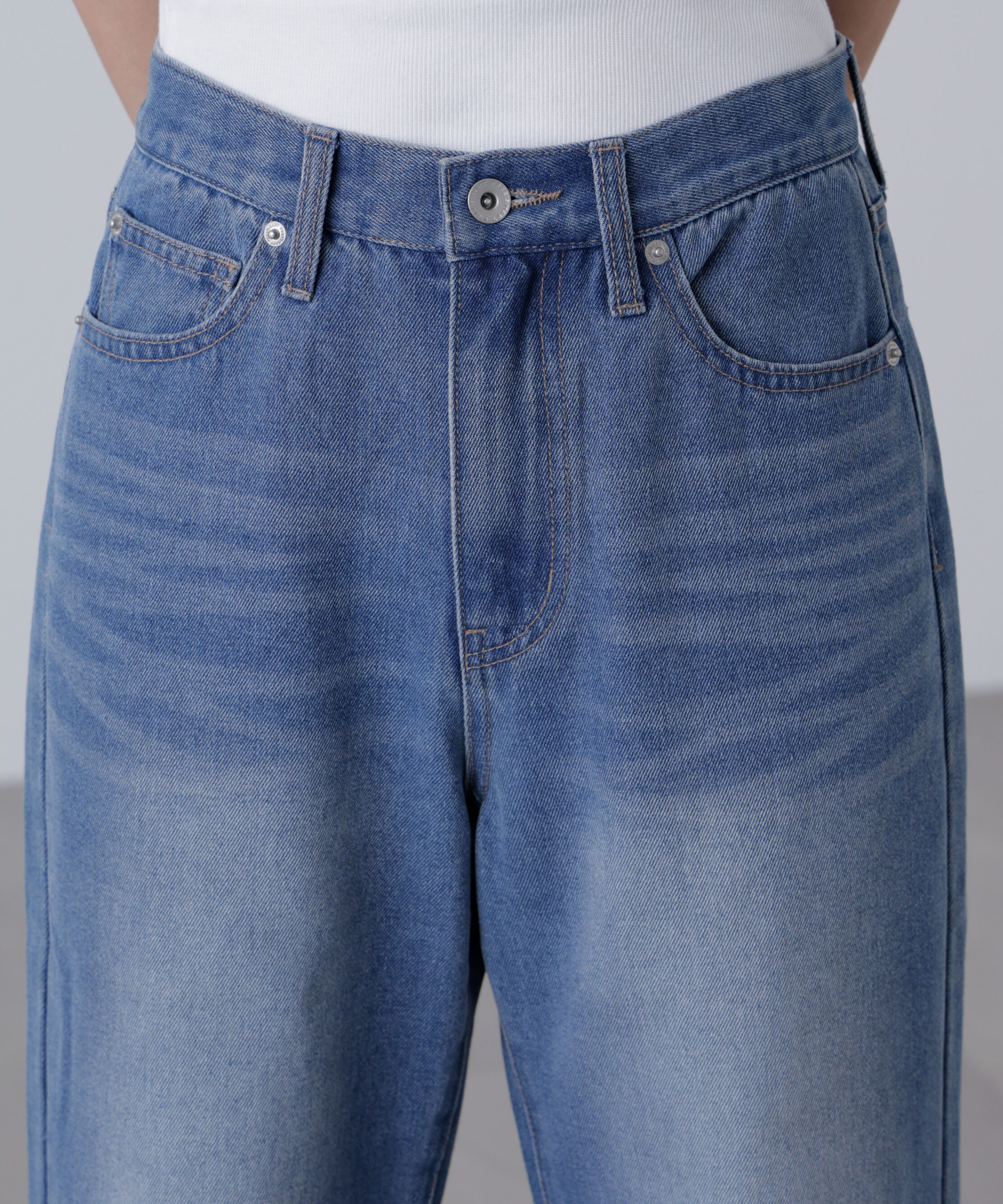  「[XS-Lサイズ展開]ストレートデニムパンツ」|その他|