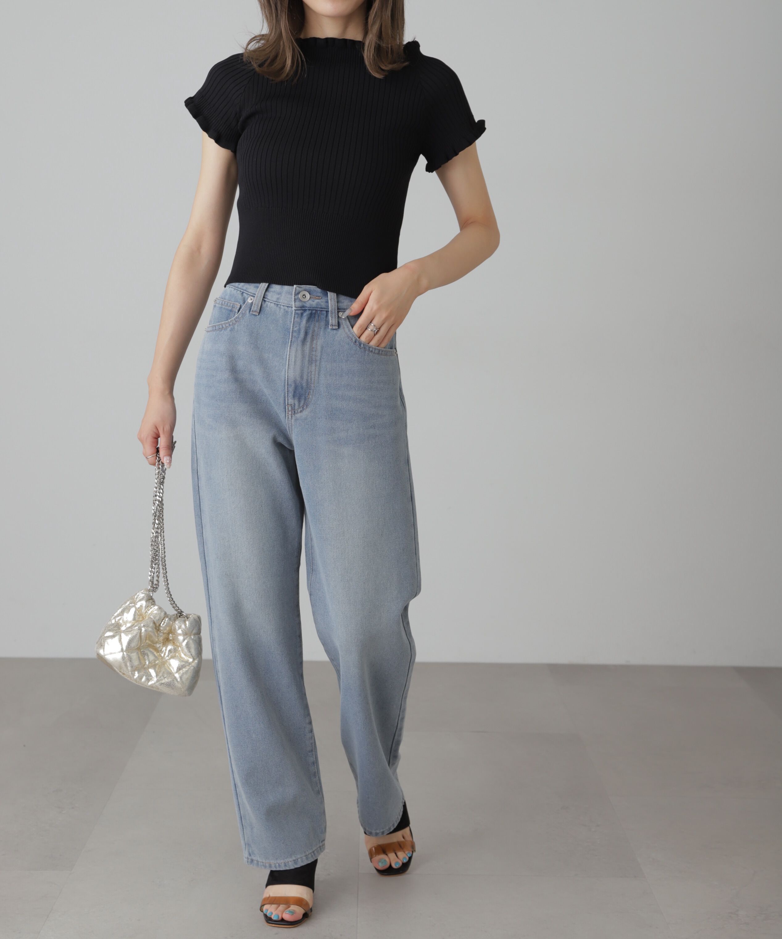  「[XS-Lサイズ展開]ストレートデニムパンツ」|その他|