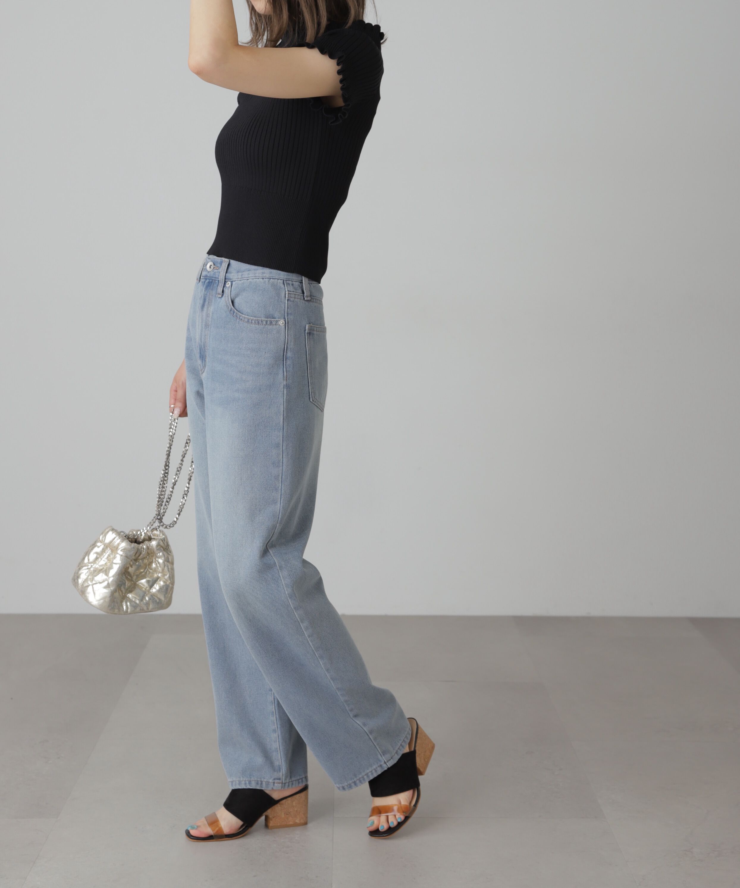  「[XS-Lサイズ展開]ストレートデニムパンツ」|その他|