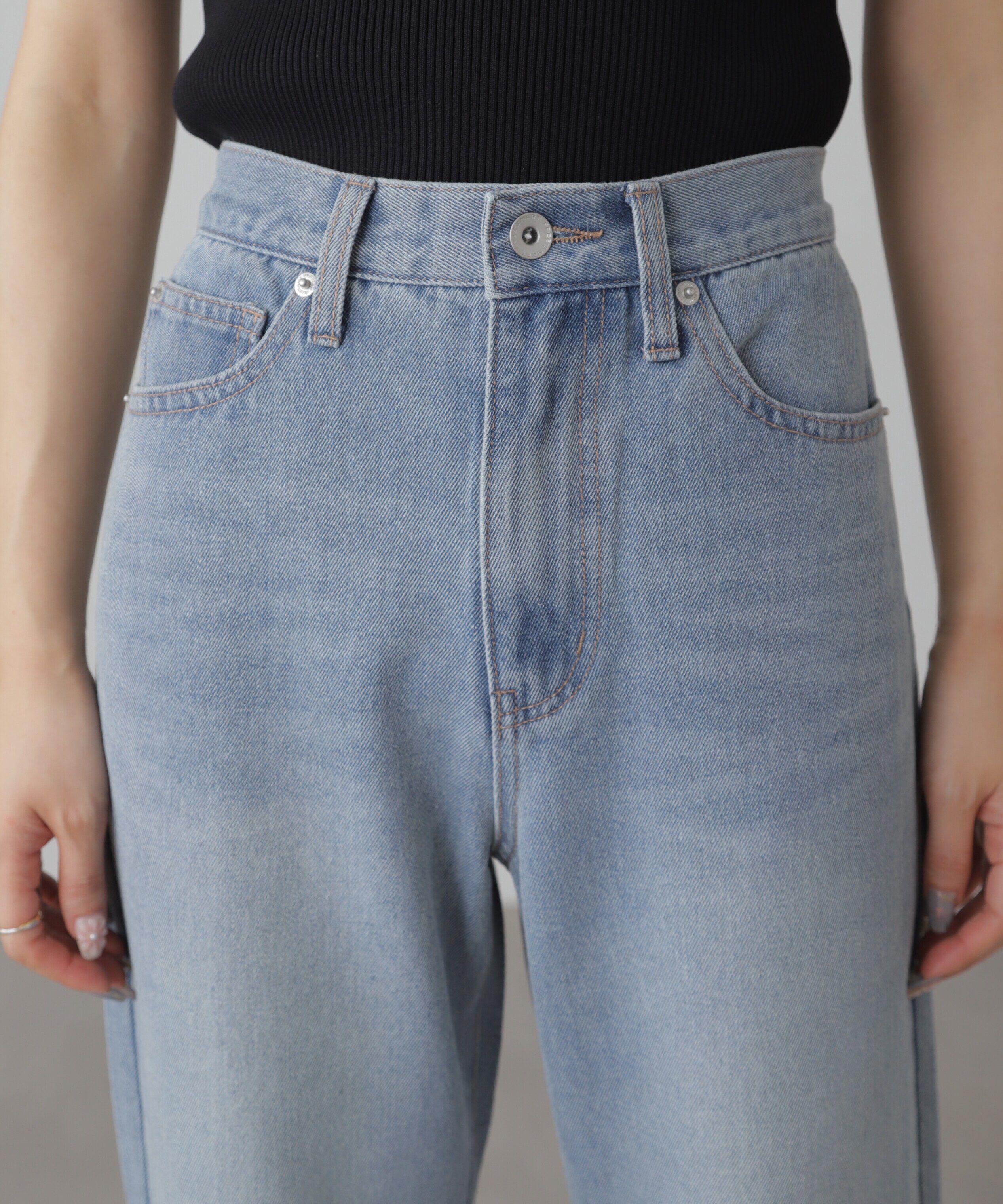  「[XS-Lサイズ展開]ストレートデニムパンツ」|その他|