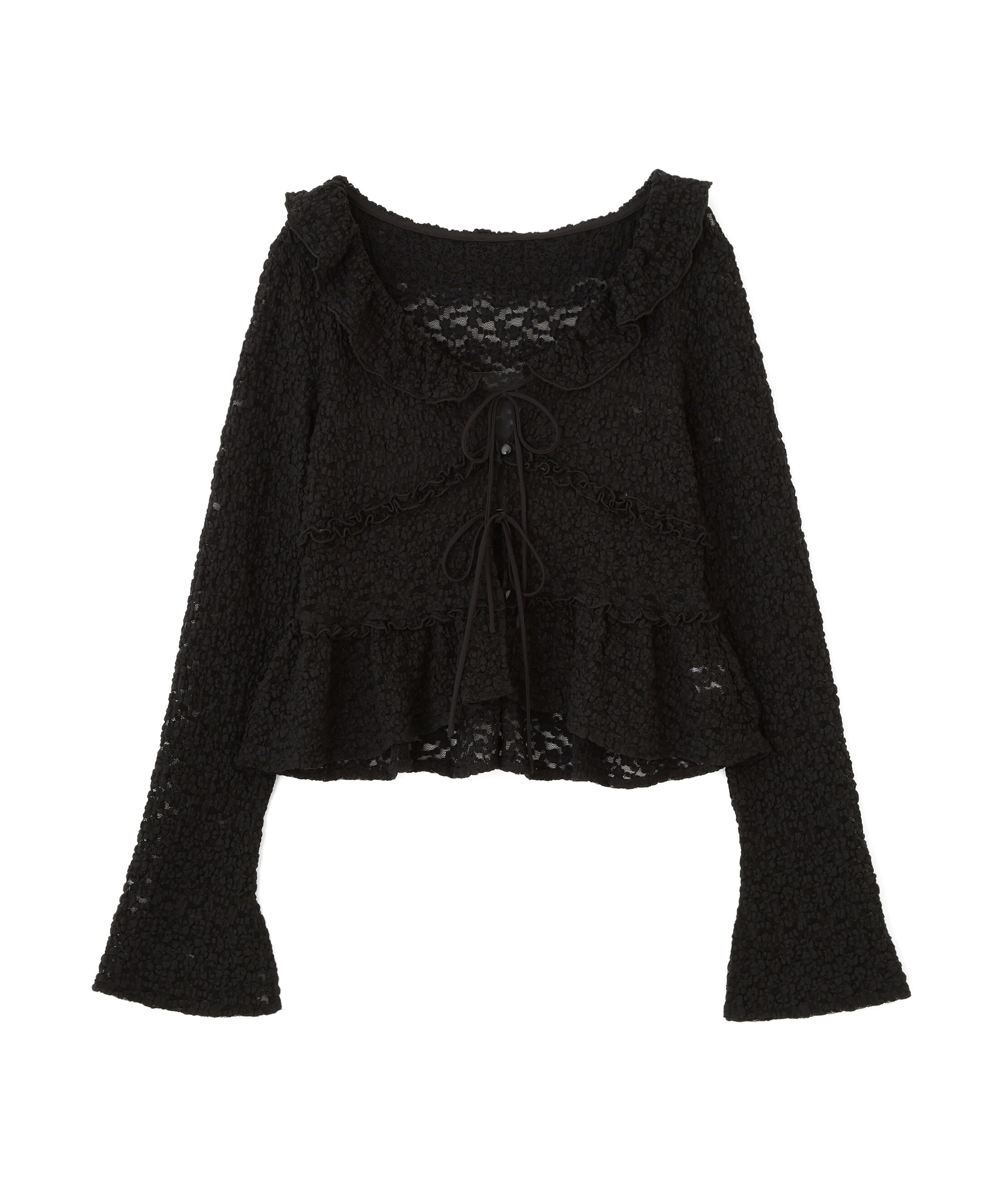  「前開きレースブラウス」|シャツ・ブラウス|