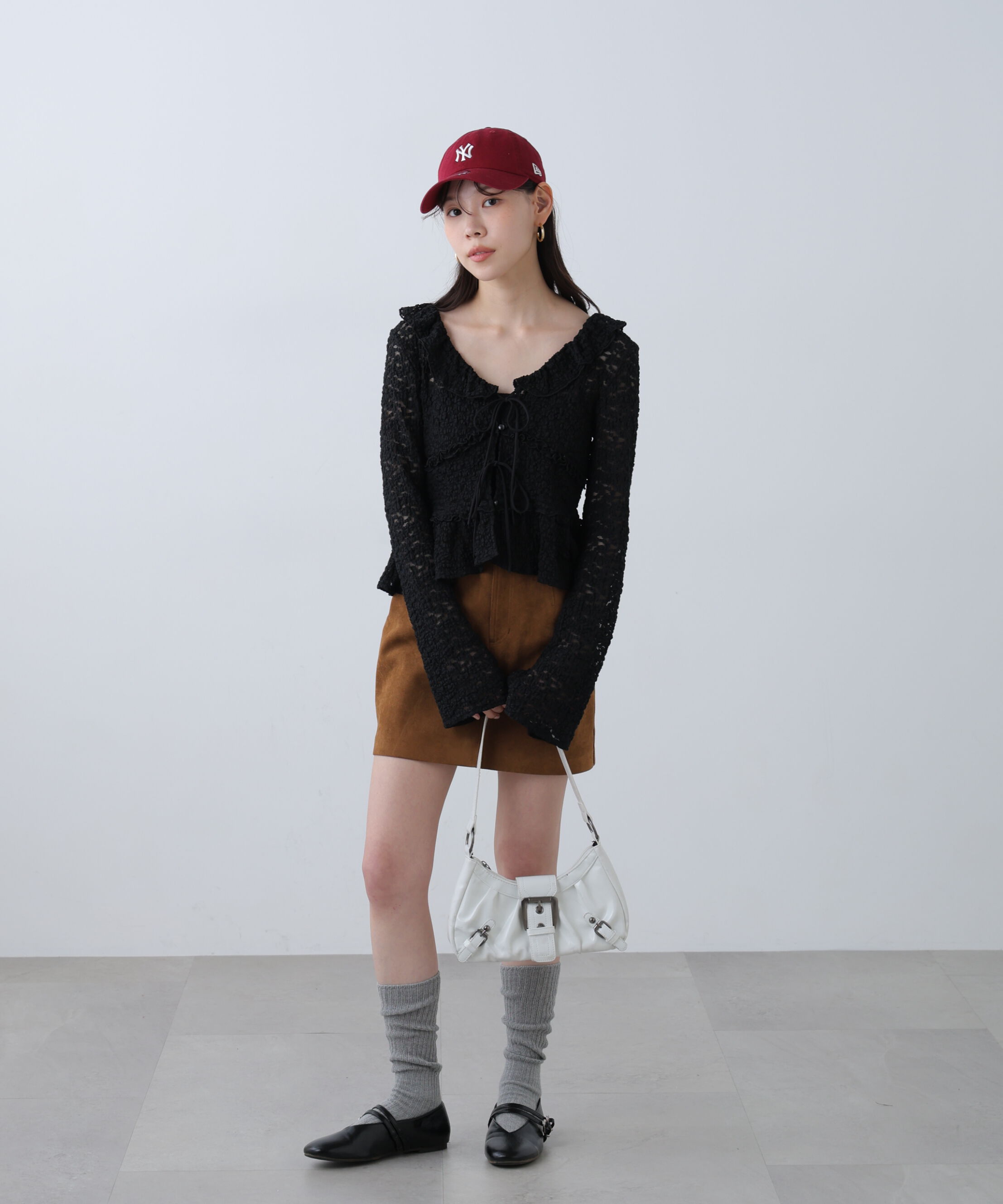  「前開きレースブラウス」|シャツ・ブラウス|