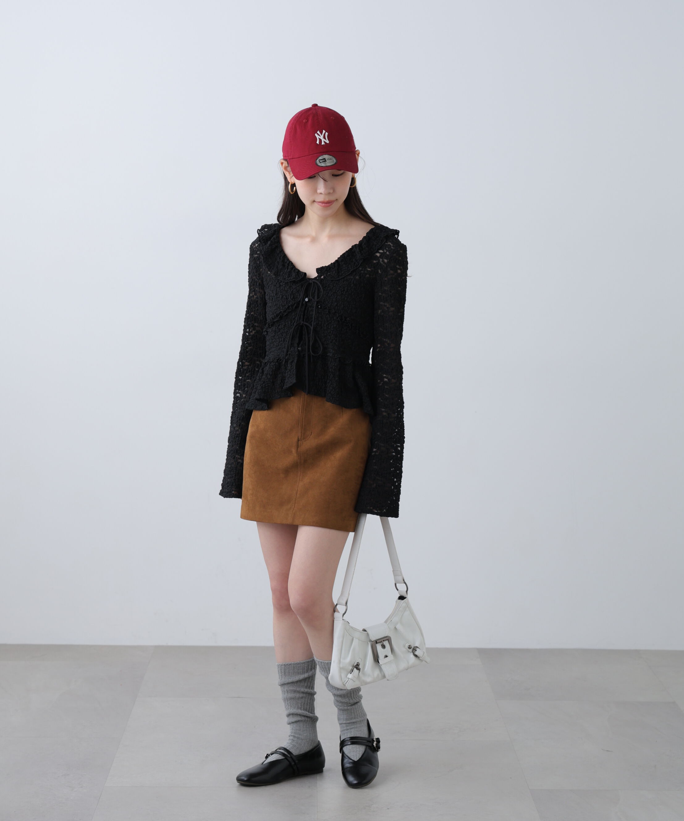  「前開きレースブラウス」|シャツ・ブラウス|