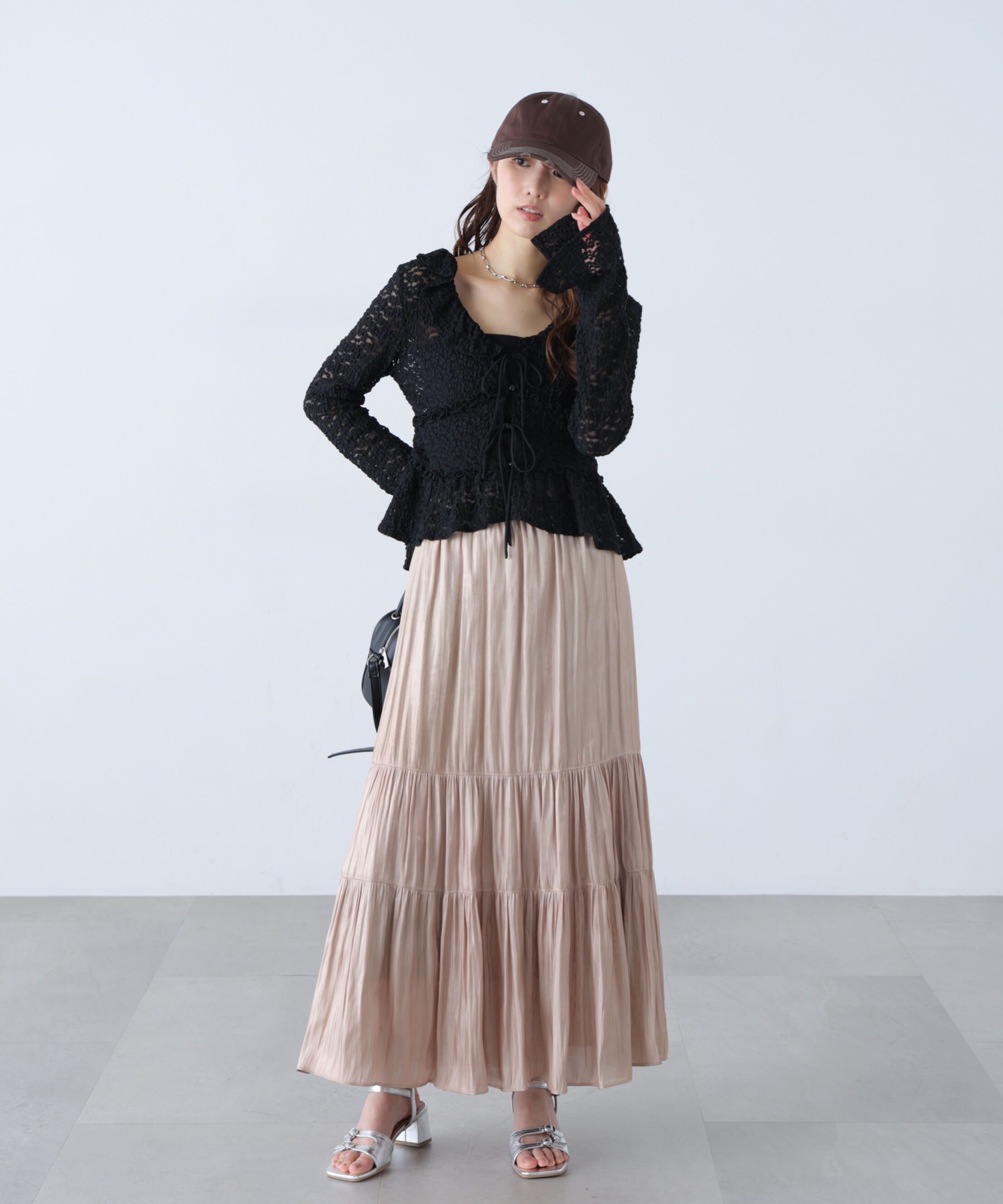  「前開きレースブラウス」|シャツ・ブラウス|