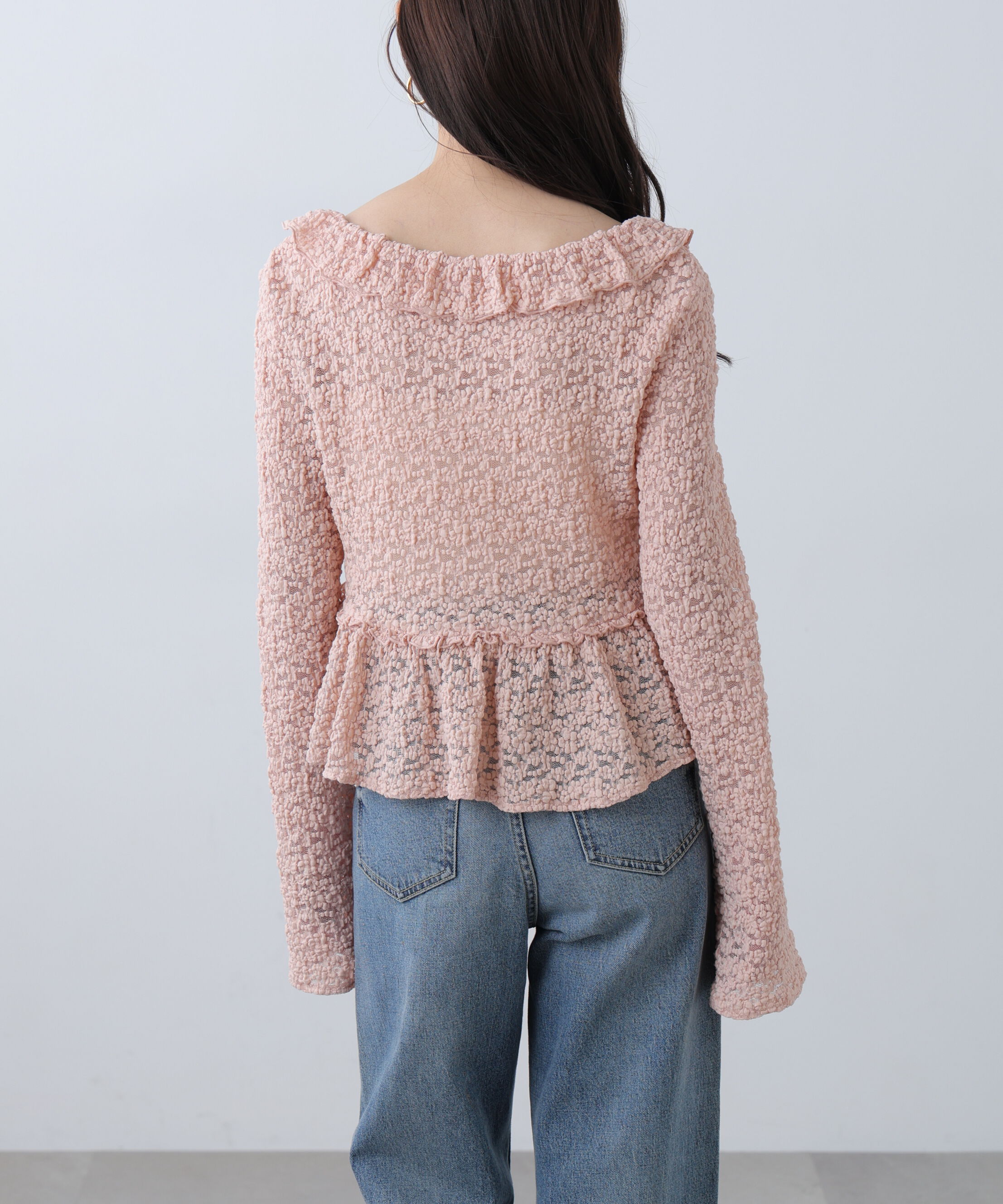  「前開きレースブラウス」|シャツ・ブラウス|