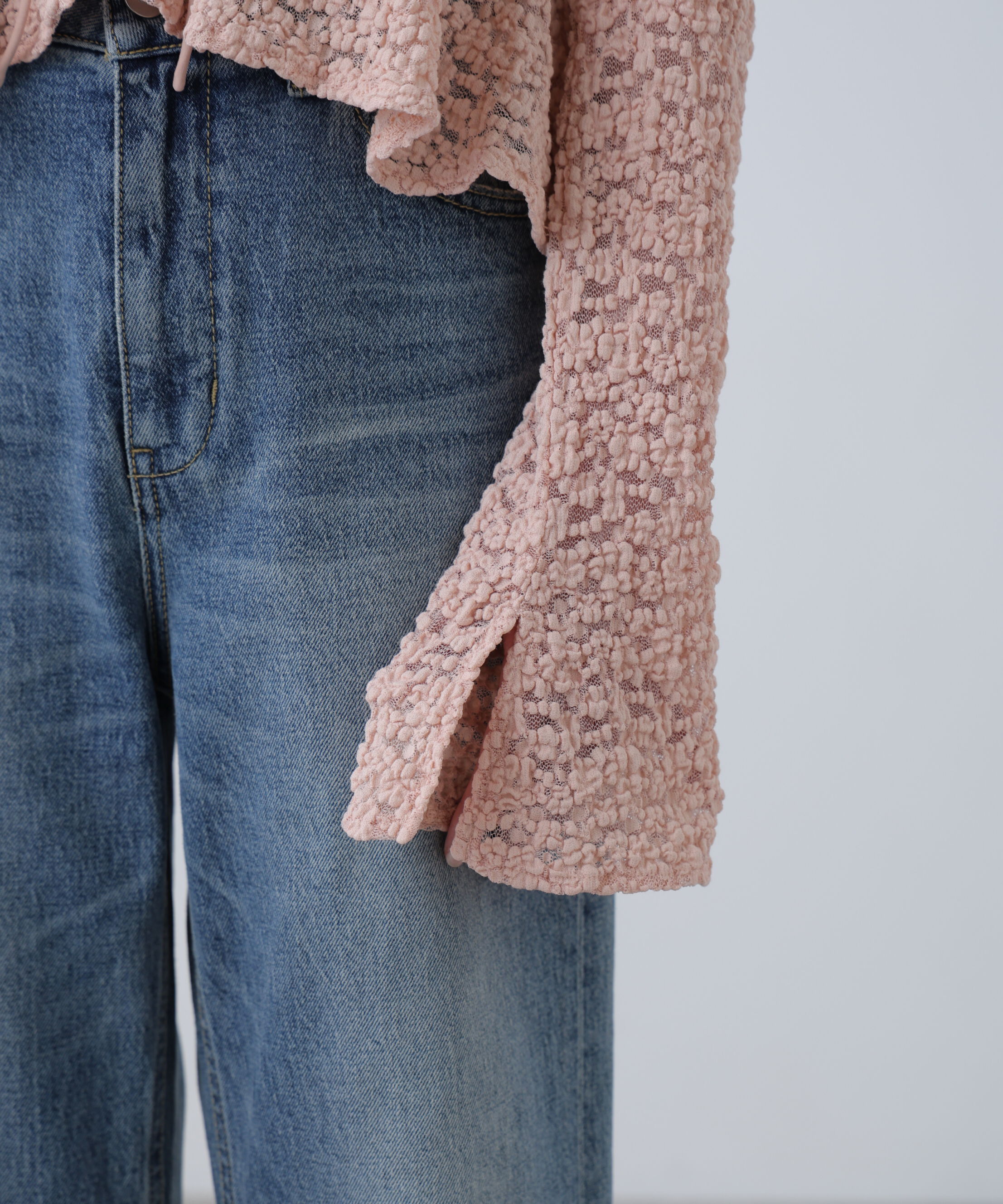  「前開きレースブラウス」|シャツ・ブラウス|