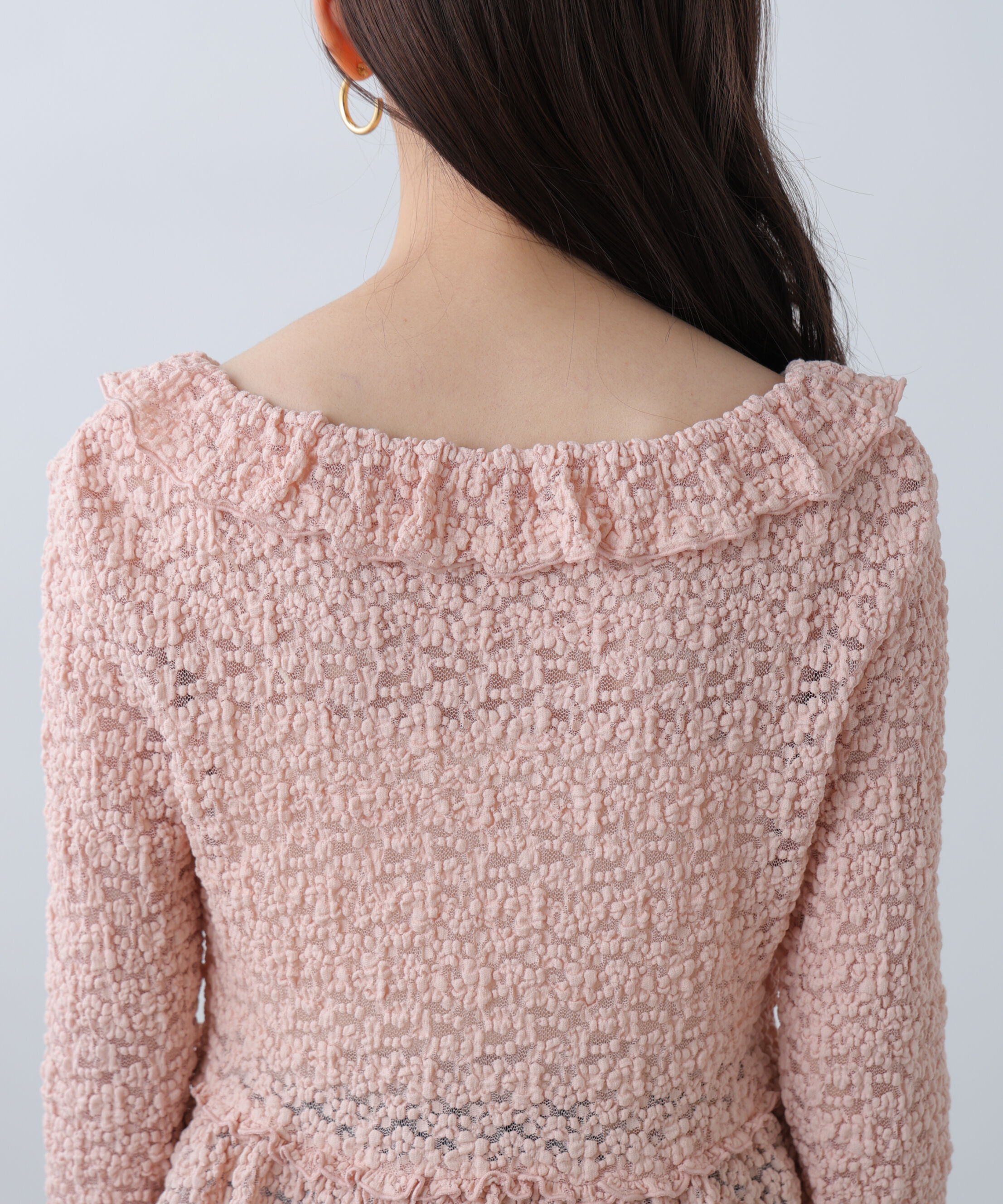  「前開きレースブラウス」|シャツ・ブラウス|