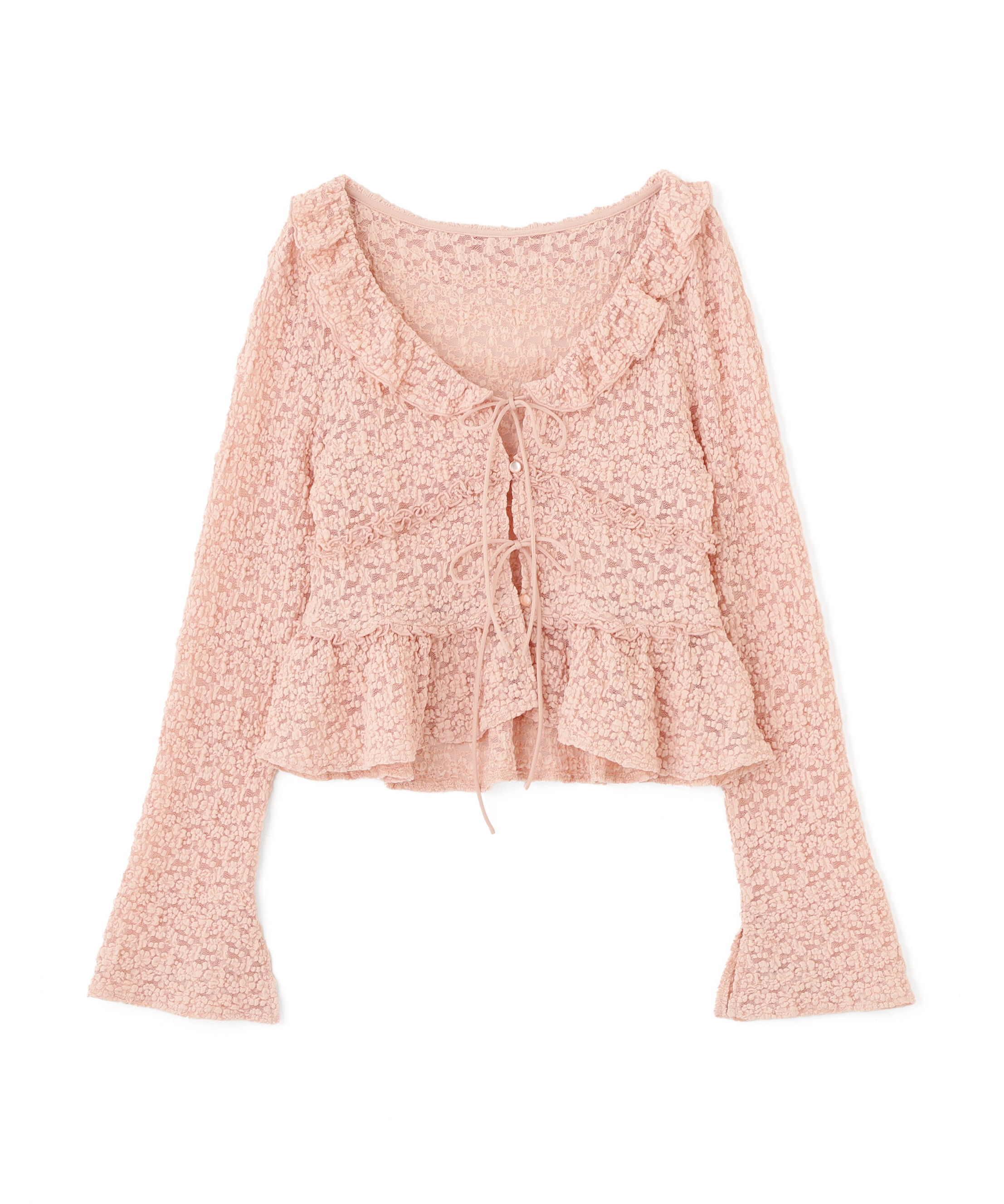  「前開きレースブラウス」|シャツ・ブラウス|