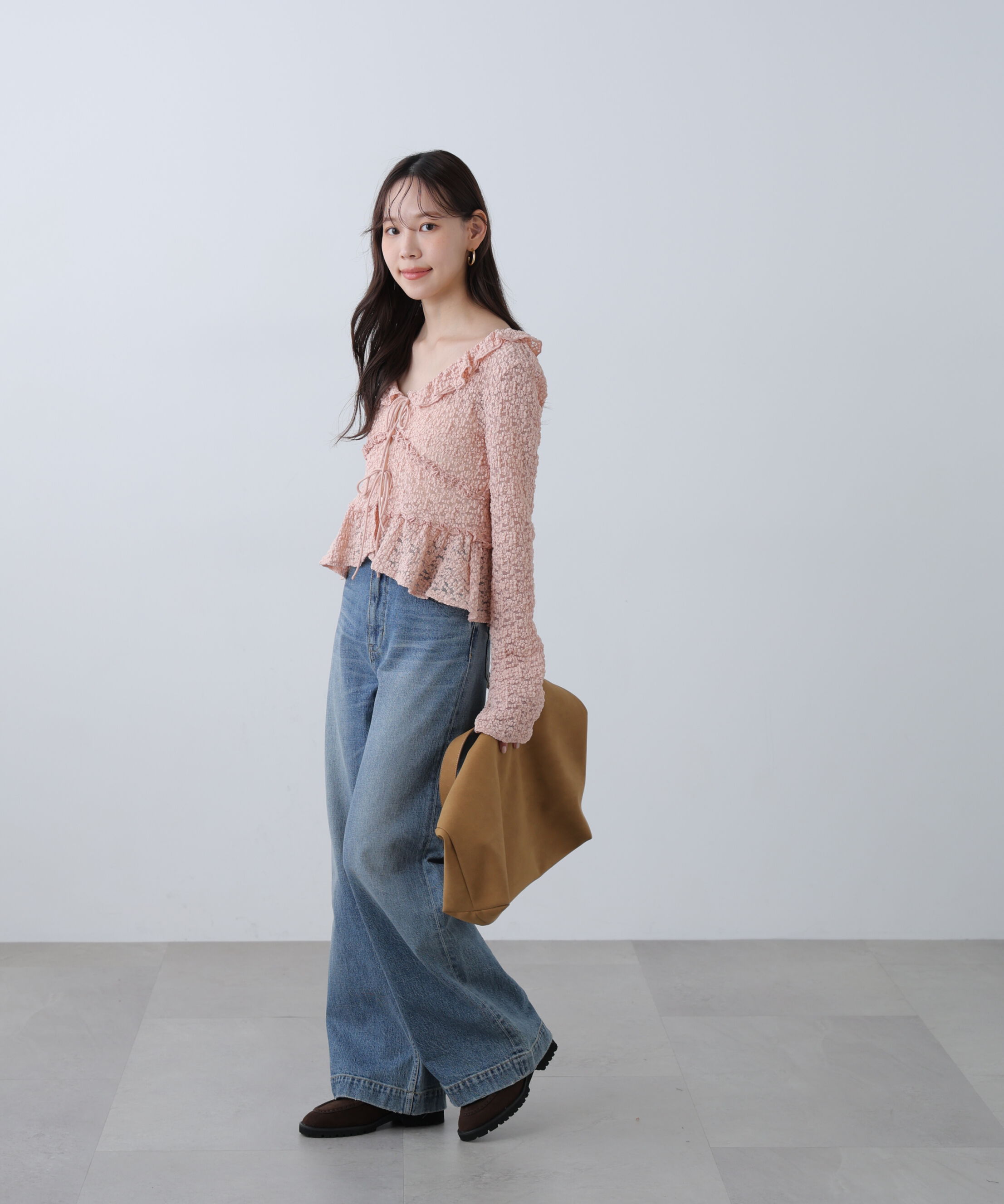  「前開きレースブラウス」|シャツ・ブラウス|