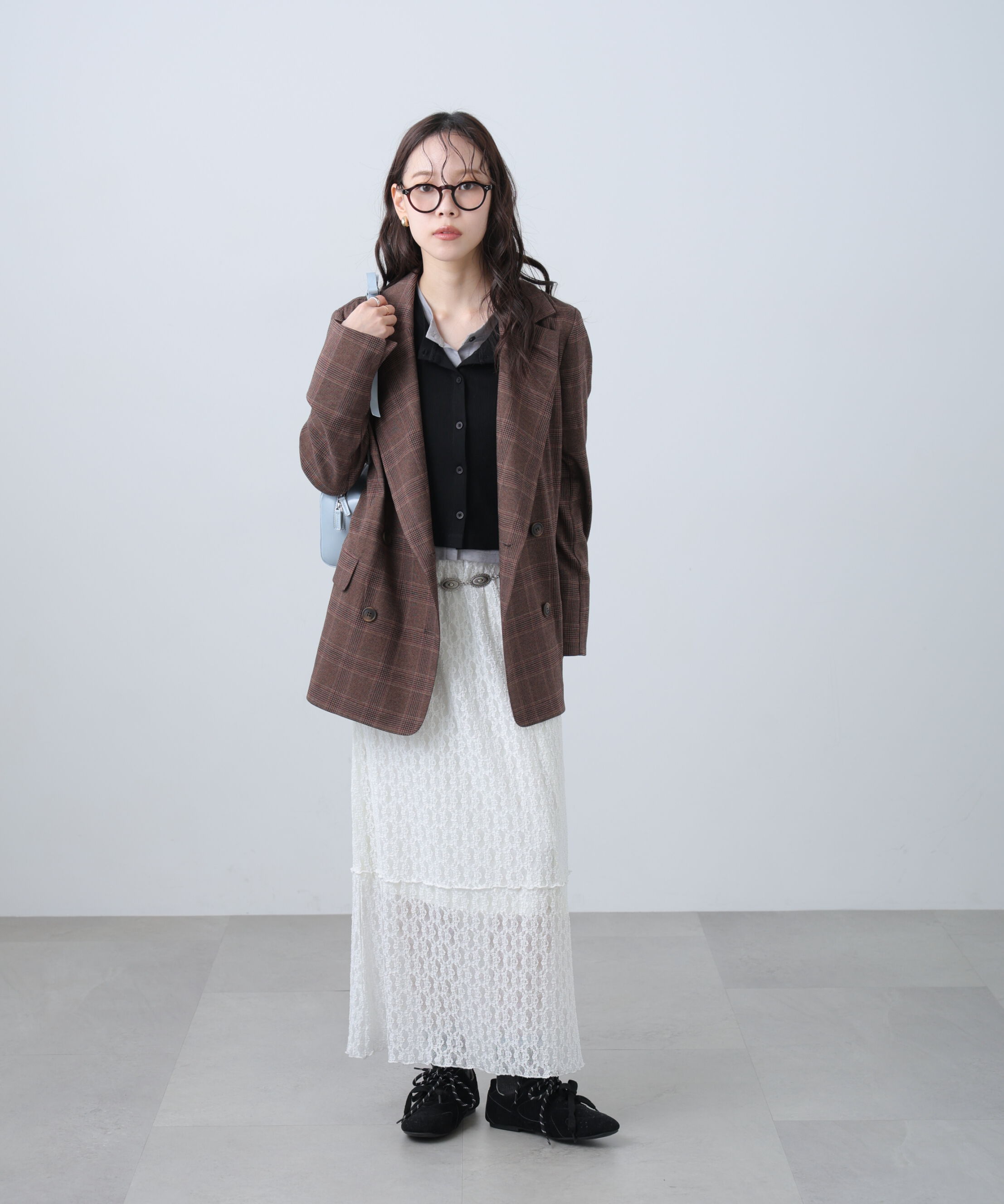  「レイヤード風カットソーカーディガン」|Tシャツ・カットソー|