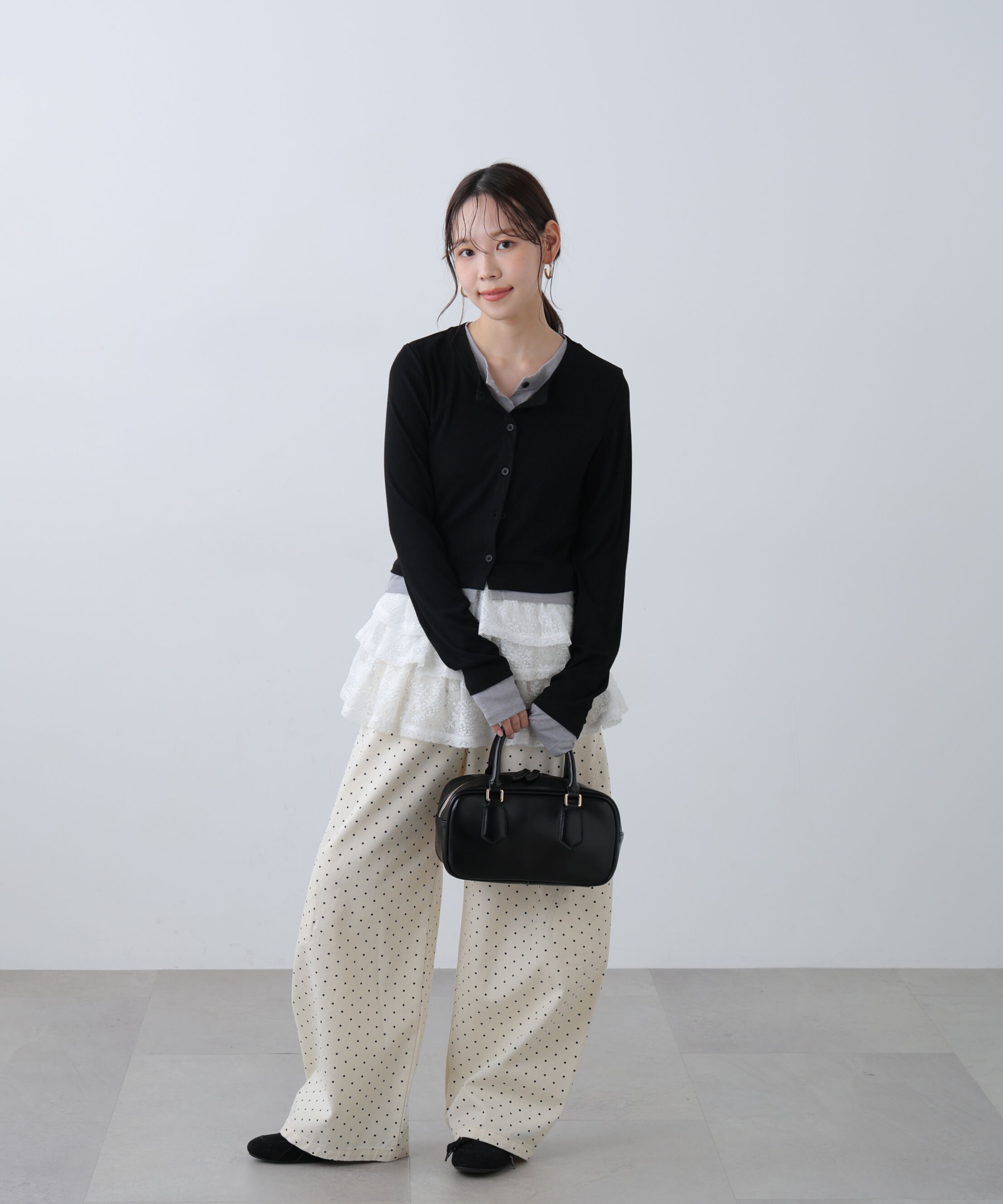  「レイヤード風カットソーカーディガン」|Tシャツ・カットソー|