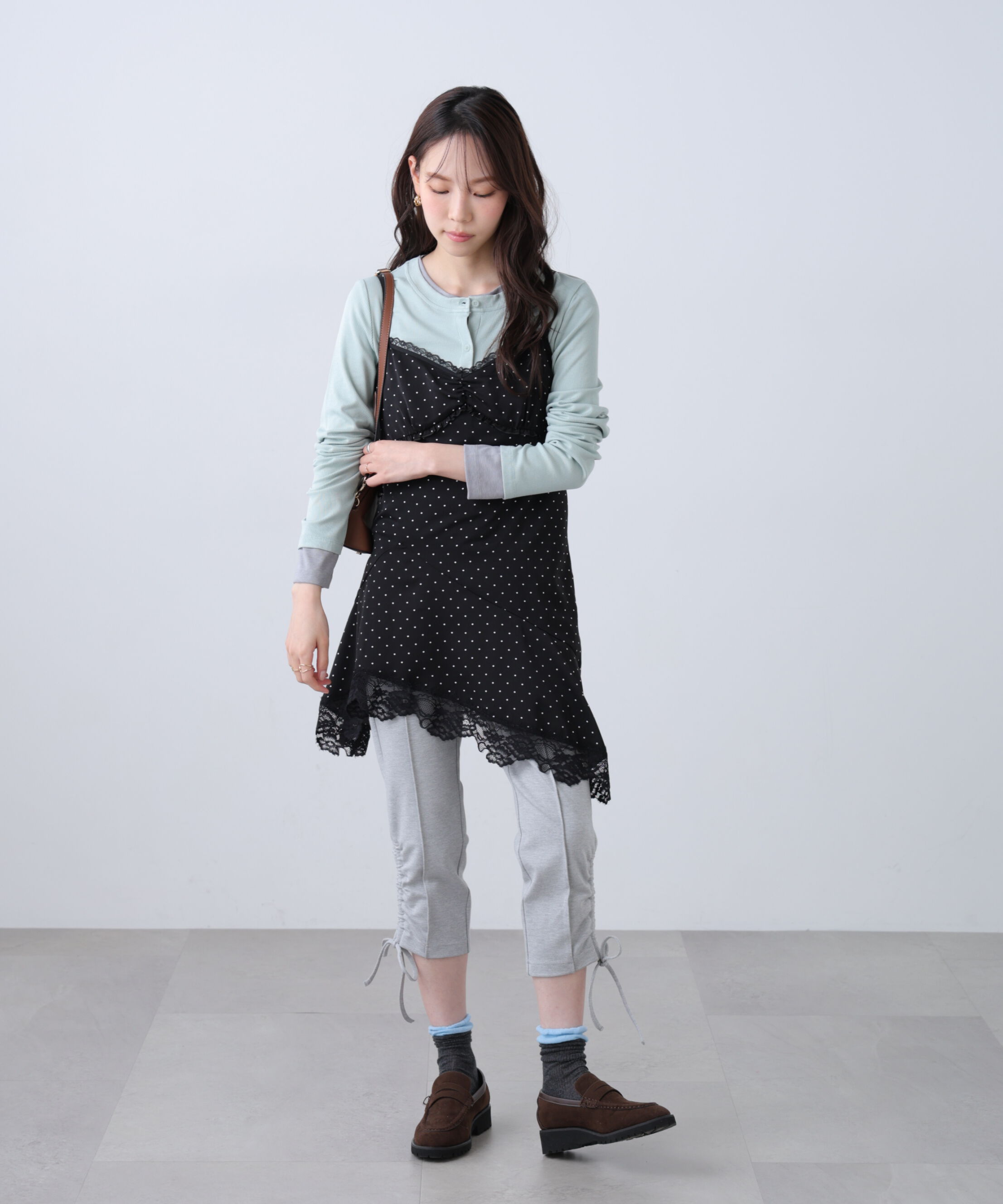  「レイヤード風カットソーカーディガン」|Tシャツ・カットソー|