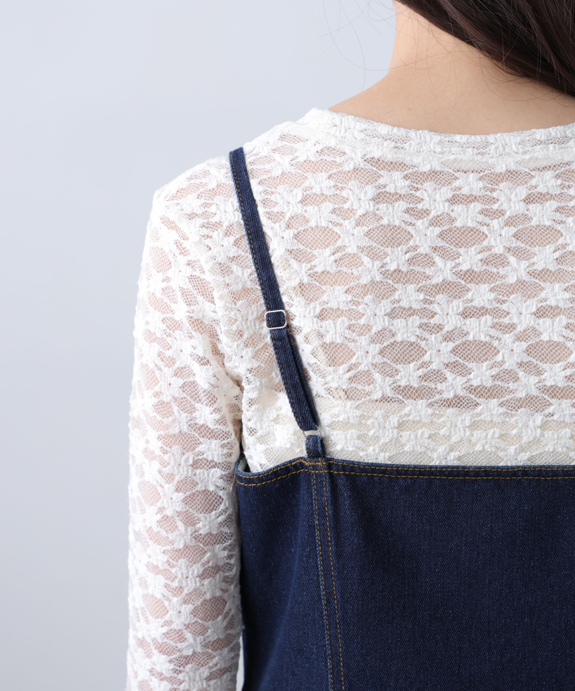  「裾フリルミニ丈キャミワンピース」|ワンピース|