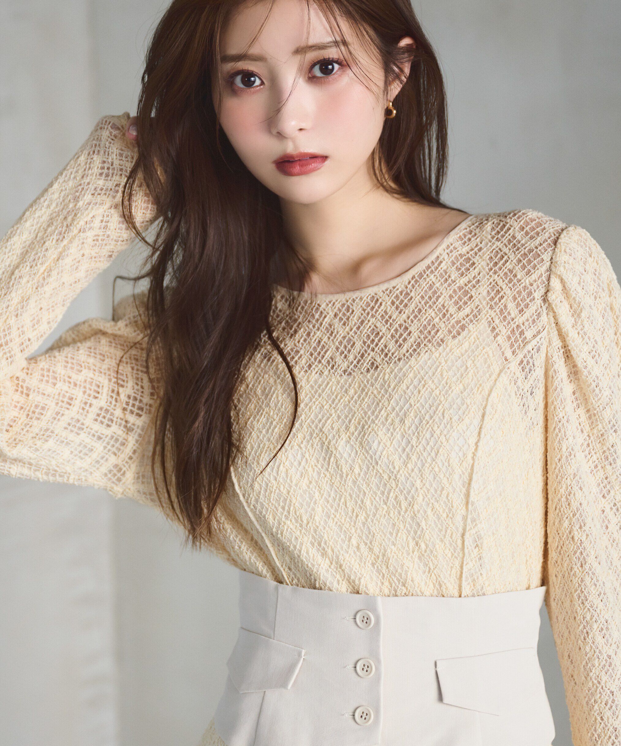 PROPORTION BODY DRESSING「コルセットベルト付きレースワンピース　24AW」|ワンピース|