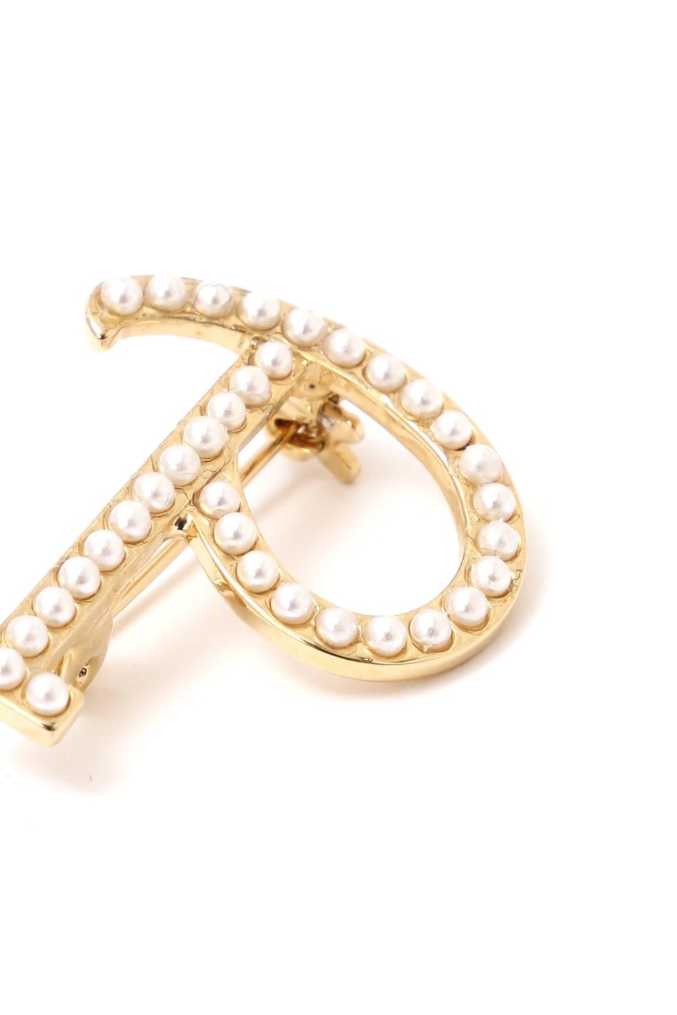  「イニシャルパール調ブローチ」|その他|