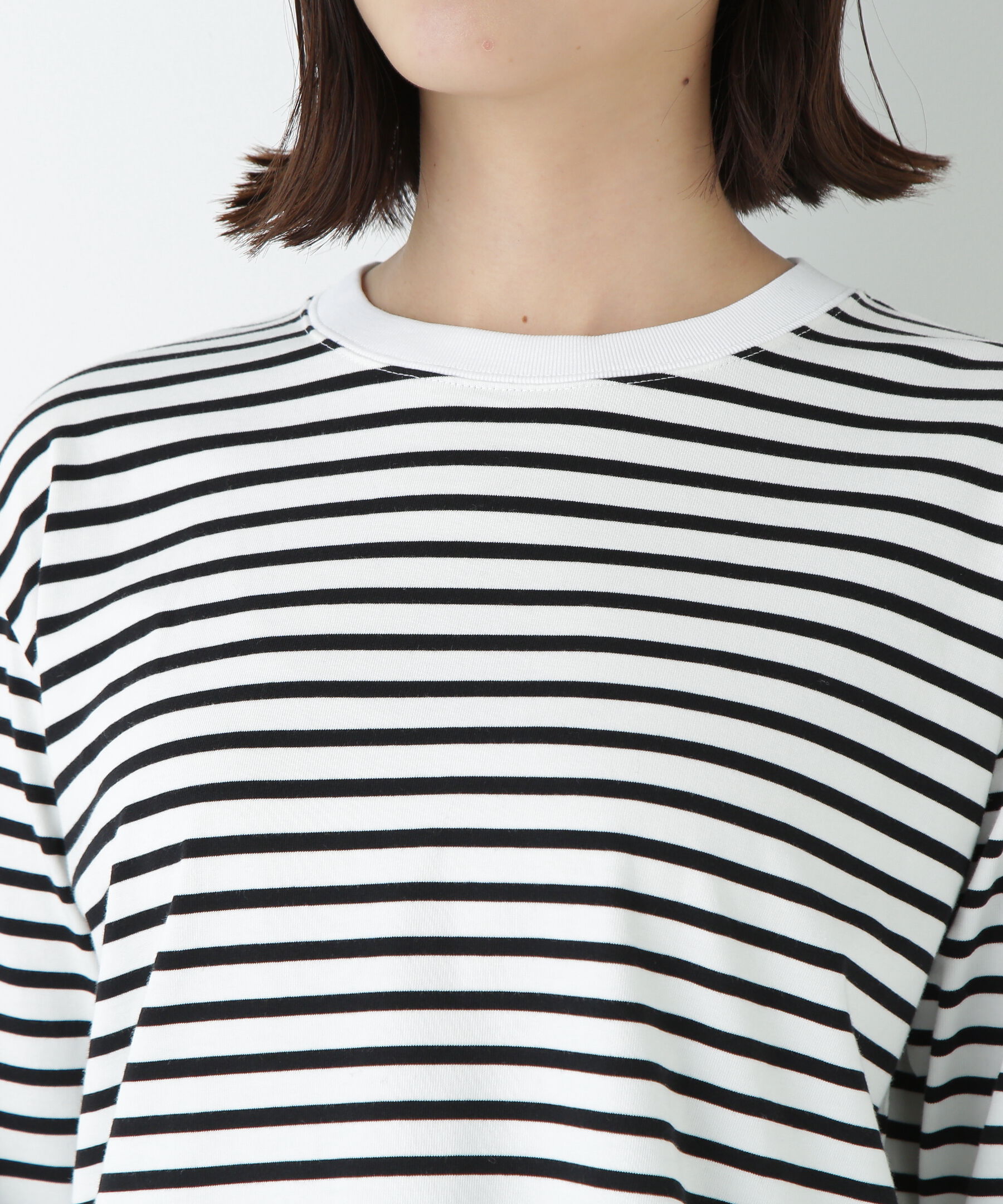  「ボーダーロングスリーブＴシャツ」|Tシャツ・カットソー|