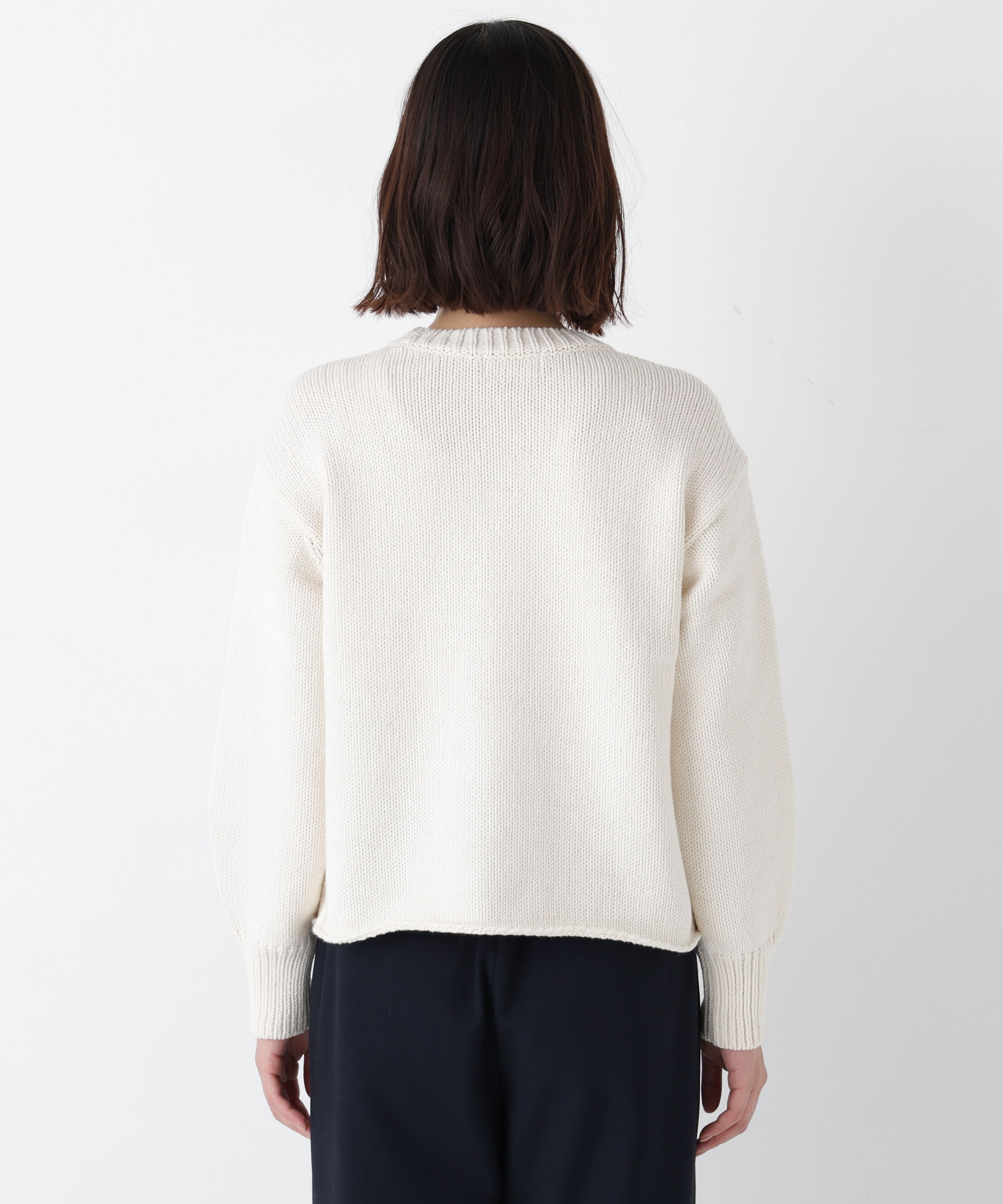  「◆《ウォッシャブル》コットンミックスローゲージニットプルオーバー」|ニット・セーター|