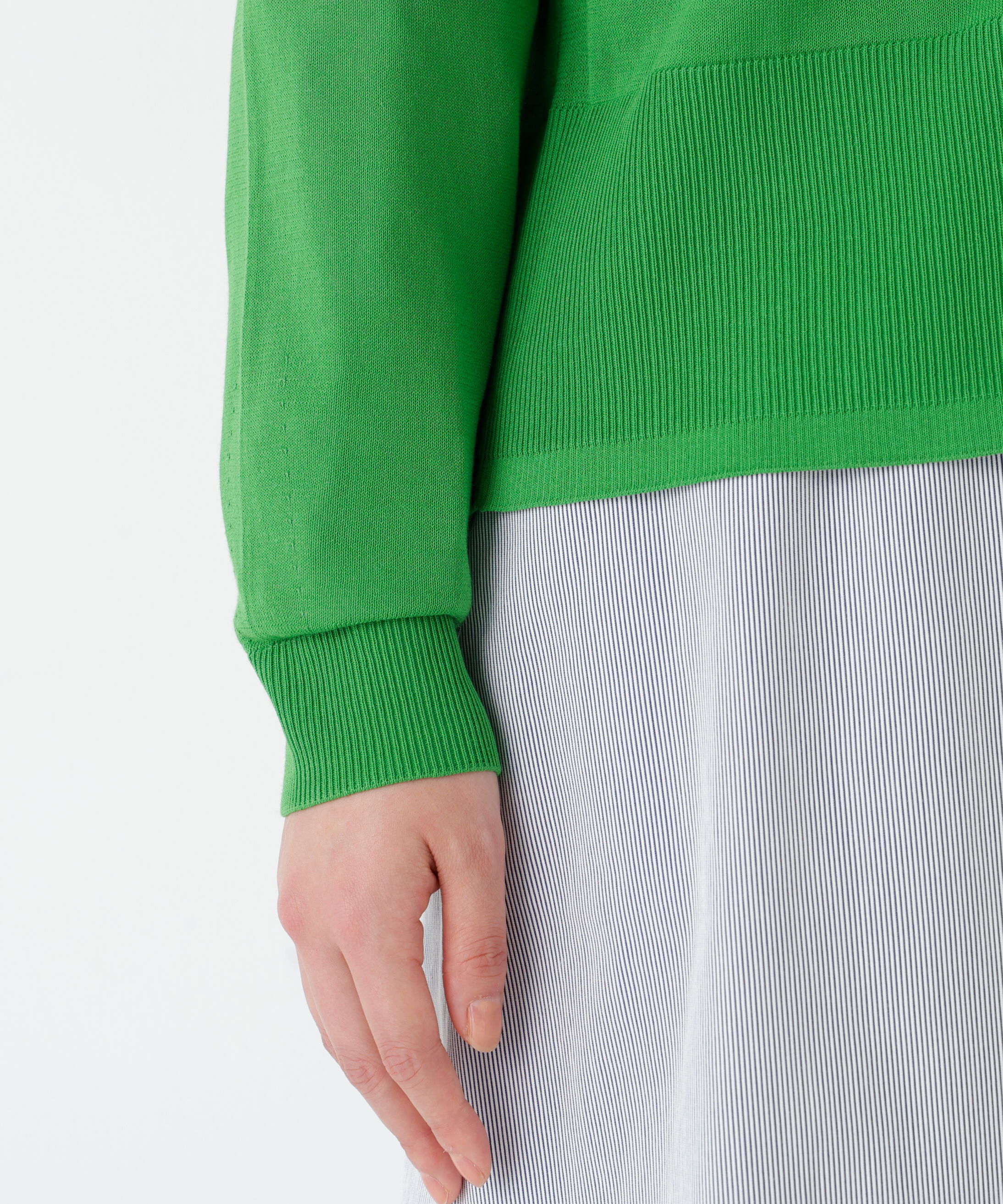  「◆《ウォッシャブル》アイレットＶネックカーディガン」|ニット・セーター|