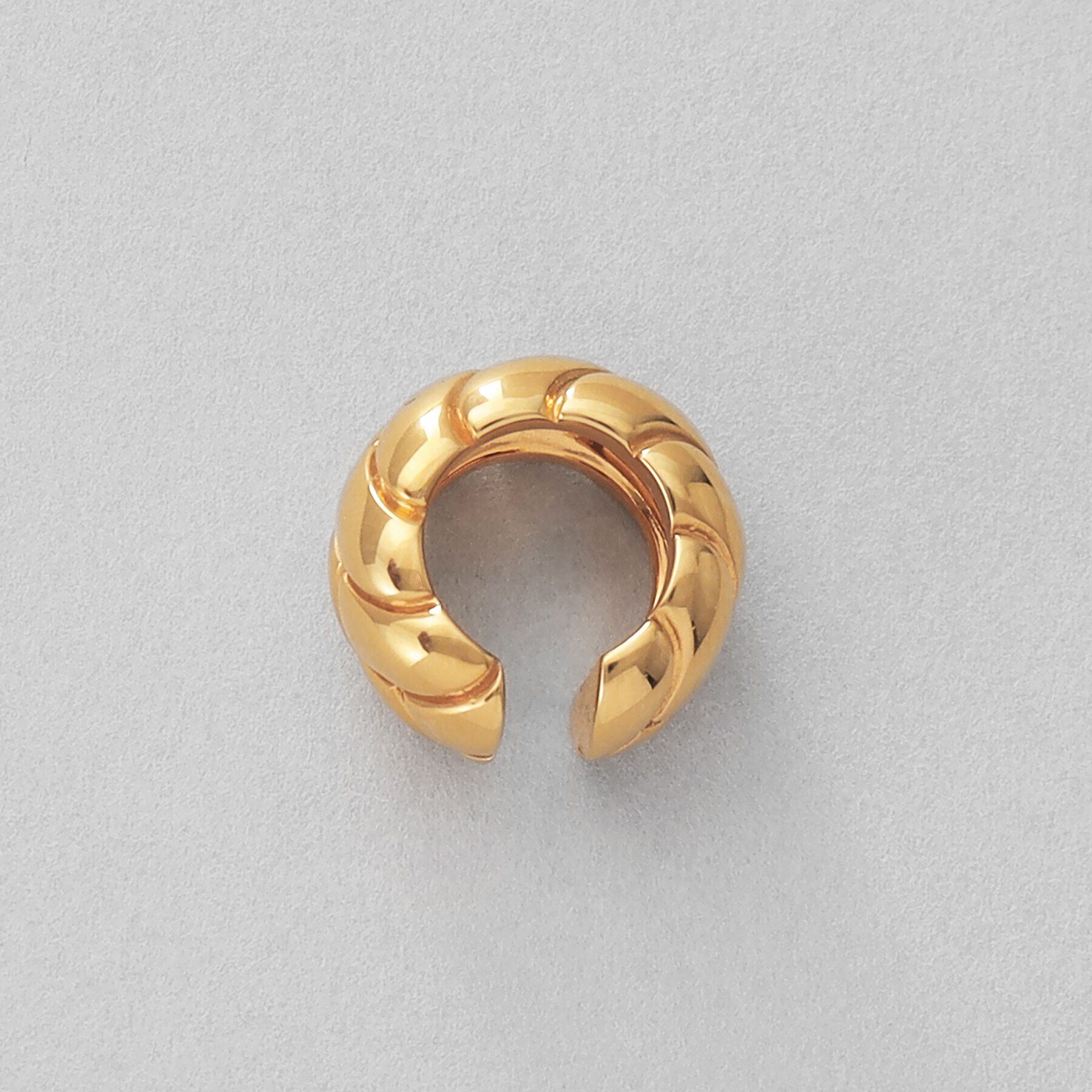 COCOSHNIK ONKITSCH「シルバー ブリックモチーフ イヤーカフ GP」|イヤリング|