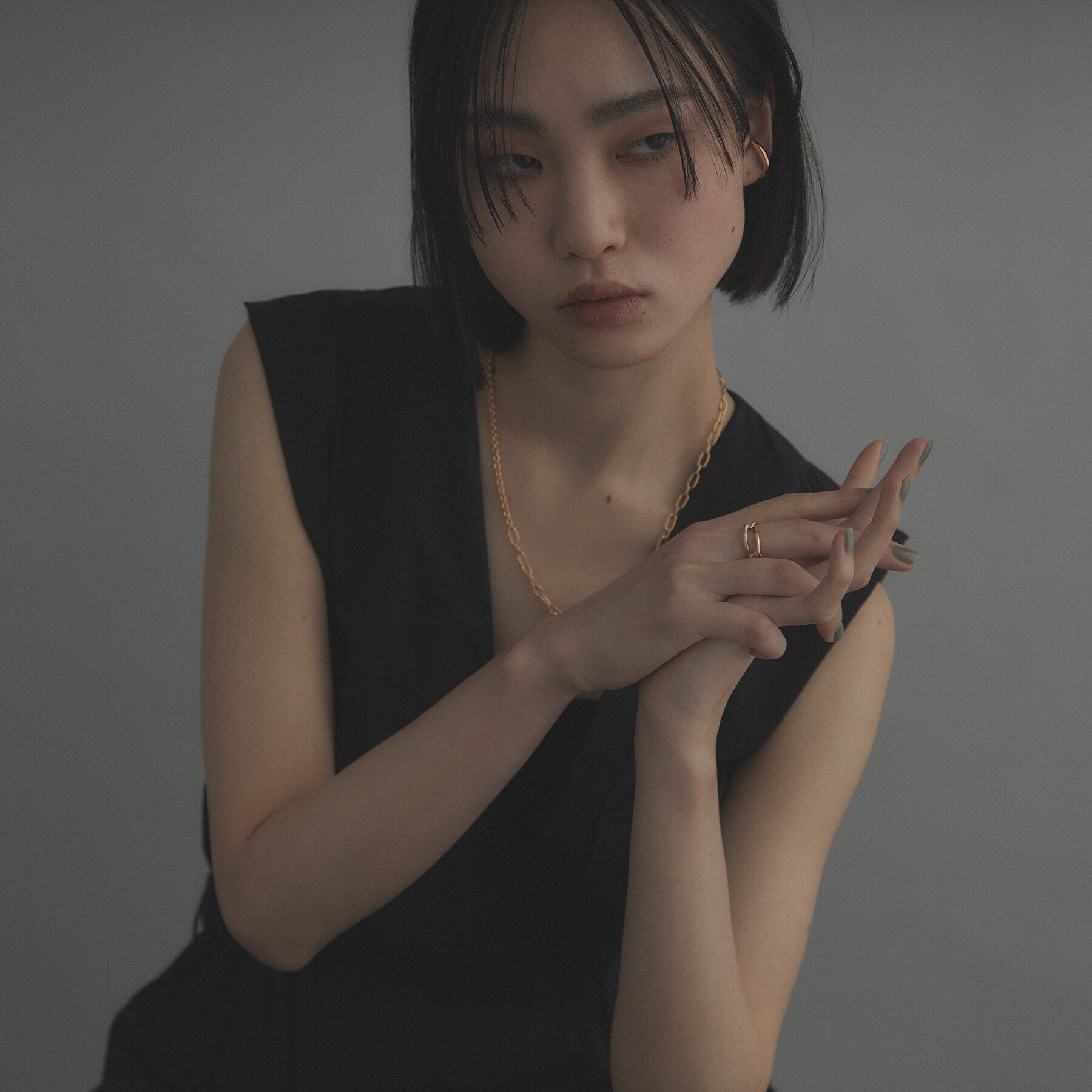 COCOSHNIK ONKITSCH「シルバー ラウンドイヤーカフ GP」|イヤリング|