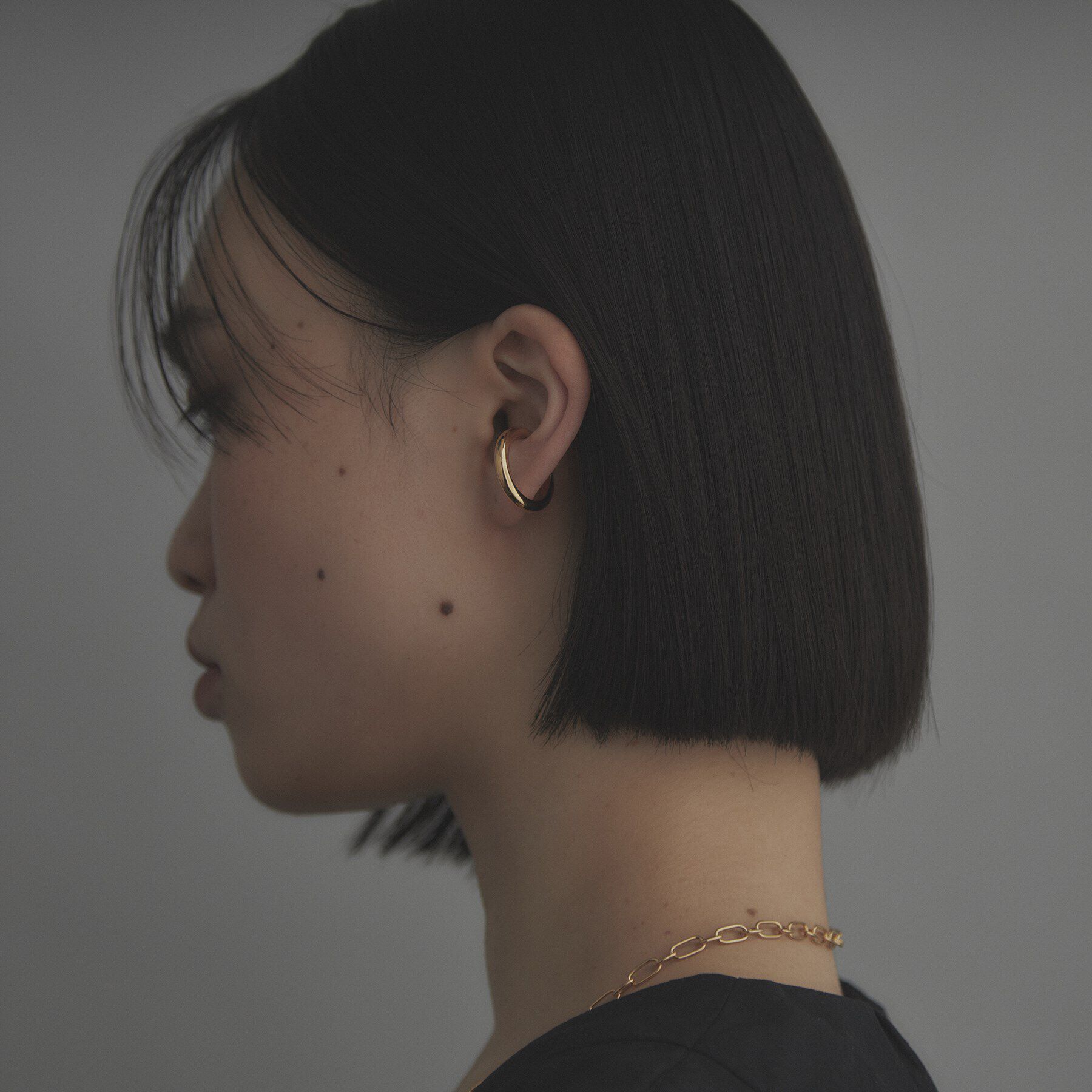 COCOSHNIK ONKITSCH「シルバー ラウンドイヤーカフ GP」|イヤリング|