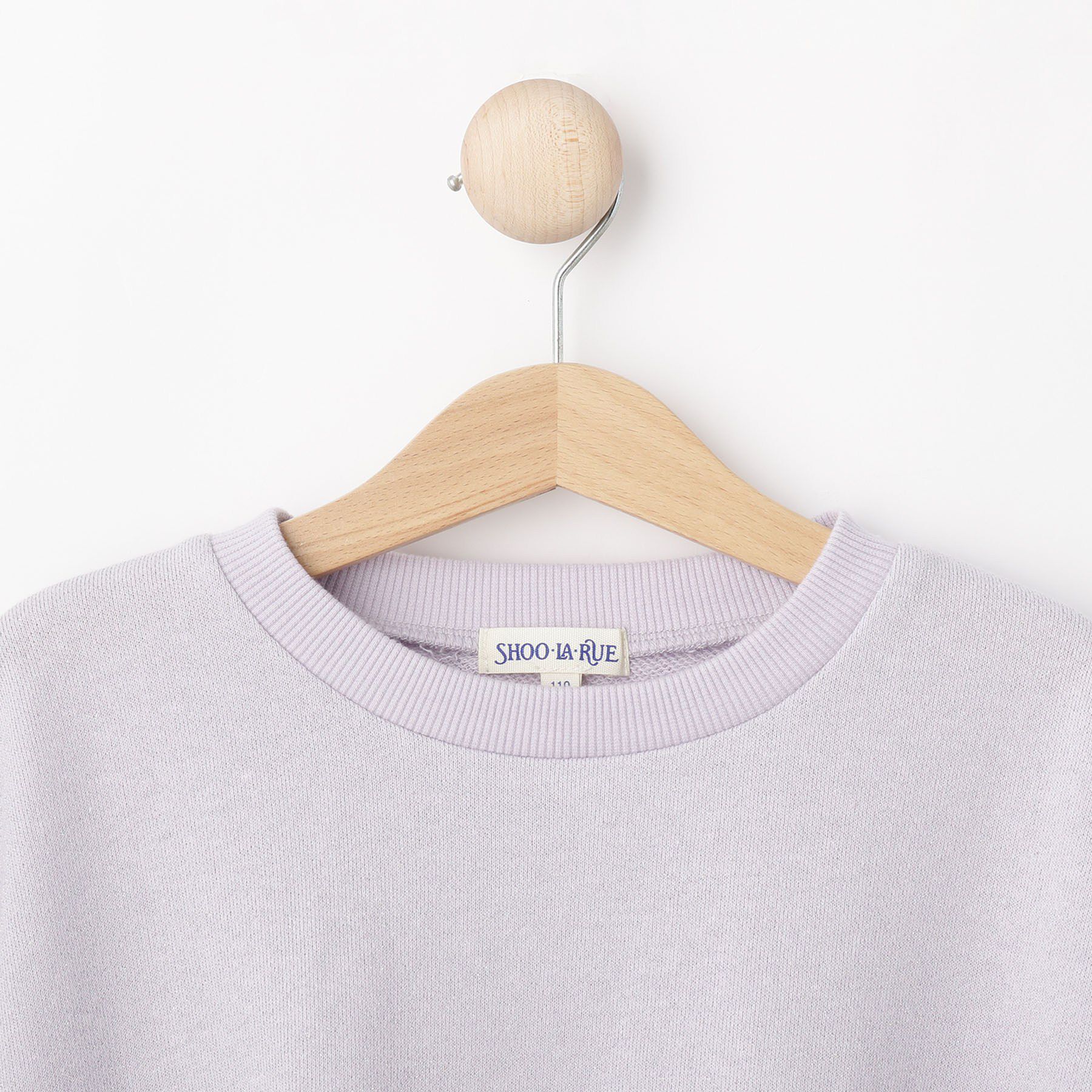 SHOO･LA･RUE「【100-150cm】ラメ裏毛ペプラムトップス」|Tシャツ・カットソー|