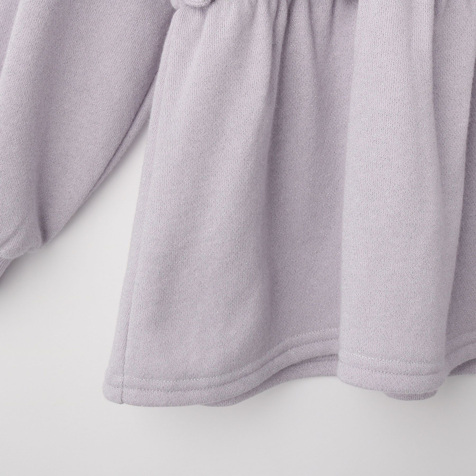 SHOO･LA･RUE「【100-150cm】ラメ裏毛ペプラムトップス」|Tシャツ・カットソー|