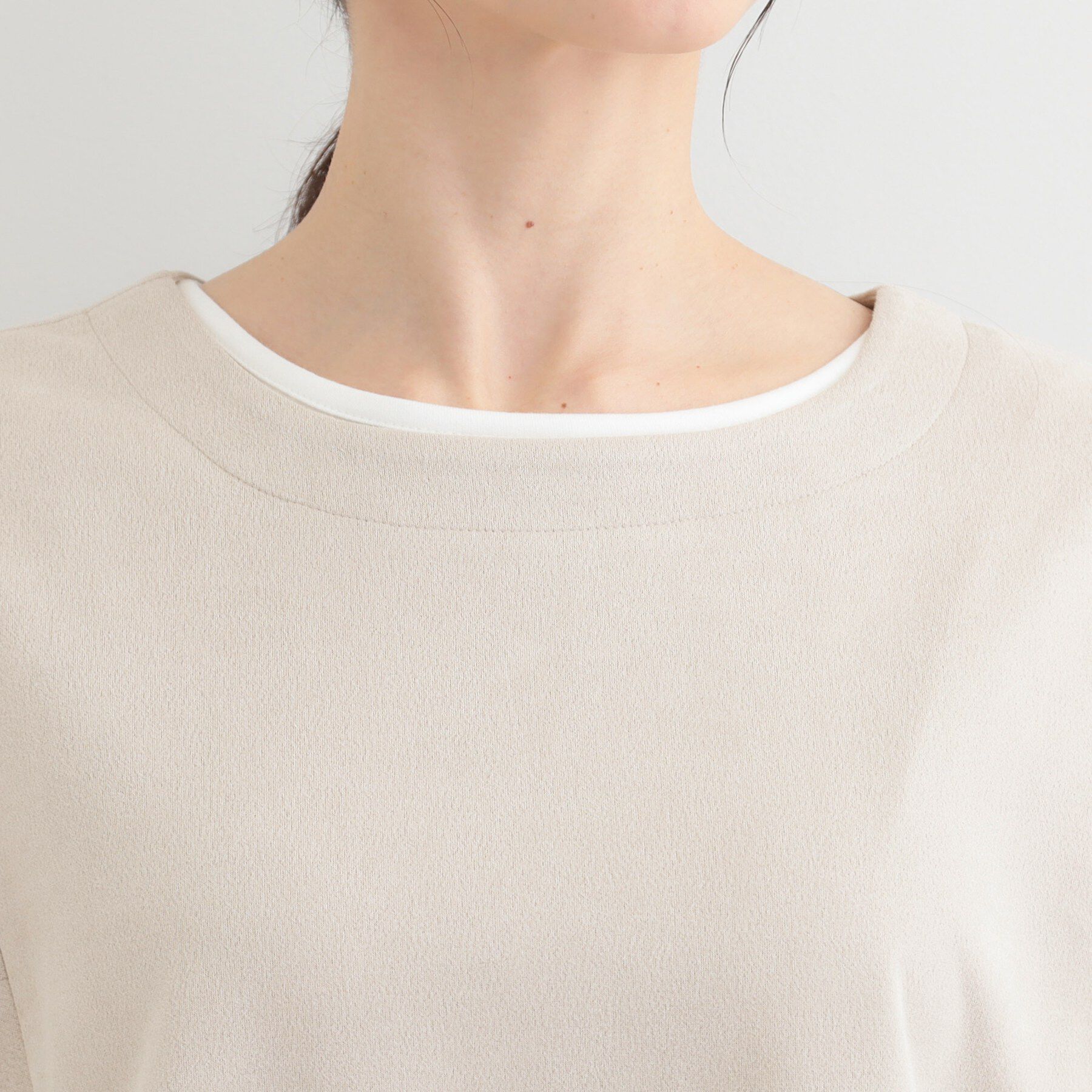 SHOO･LA･RUE「【体型カバー/2点セット】ポンチョ風 スエードライクトップス+ロンT」|その他|