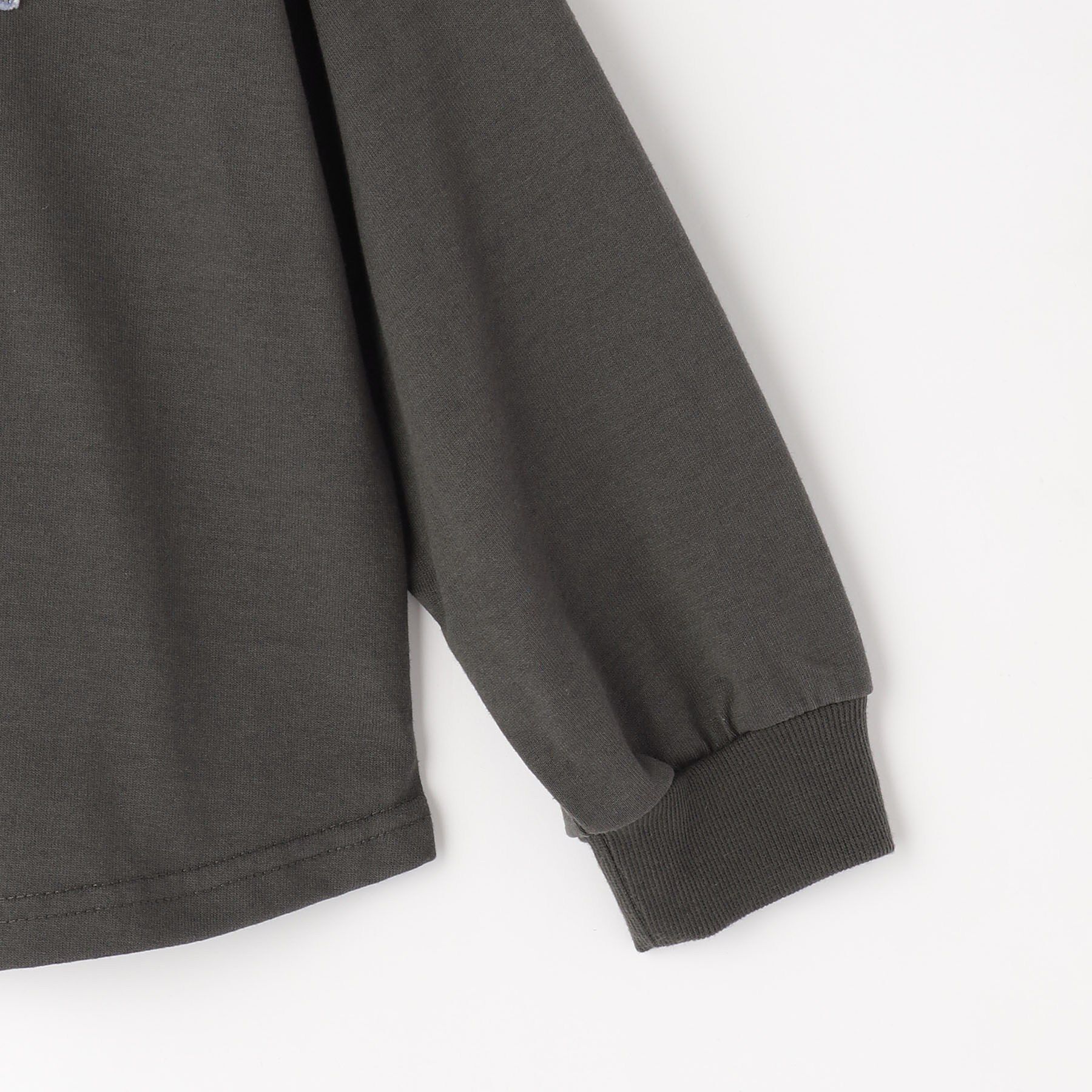 SHOO･LA･RUE「【100-150cm】デニムロゴデザインロンT」|Tシャツ・カットソー|