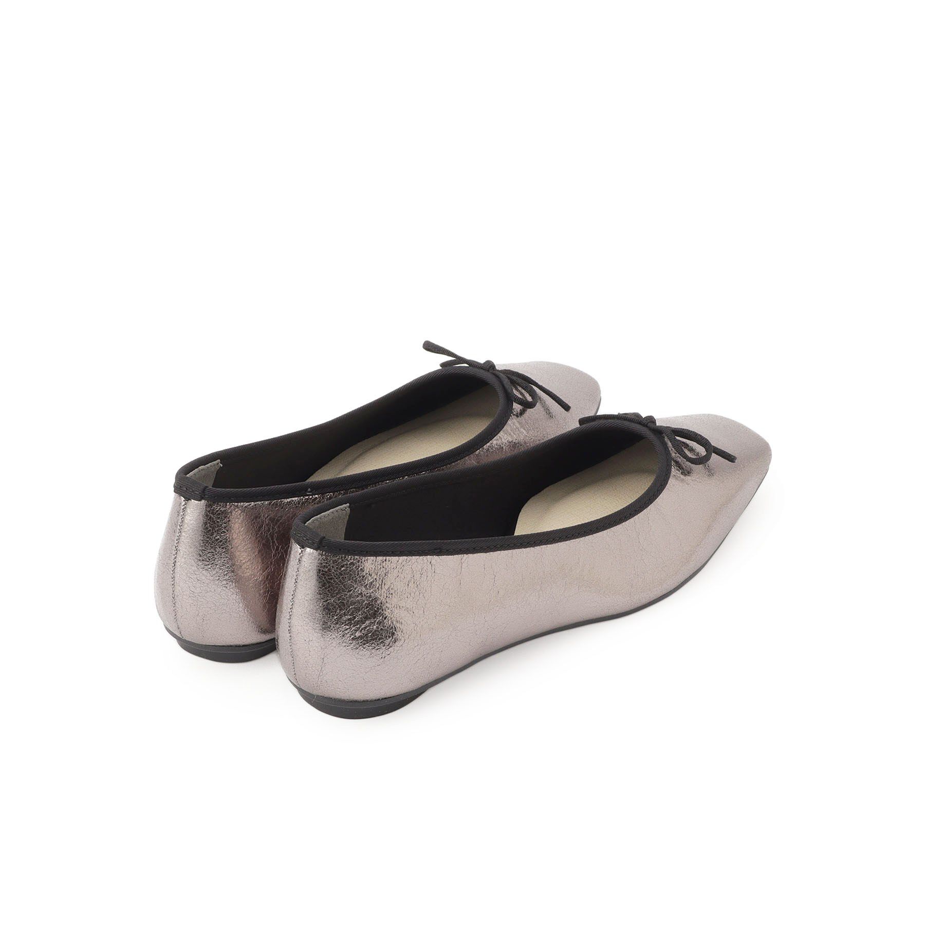 Dessin「レザー調スクエアトゥ  フラットパンプス」|パンプス|