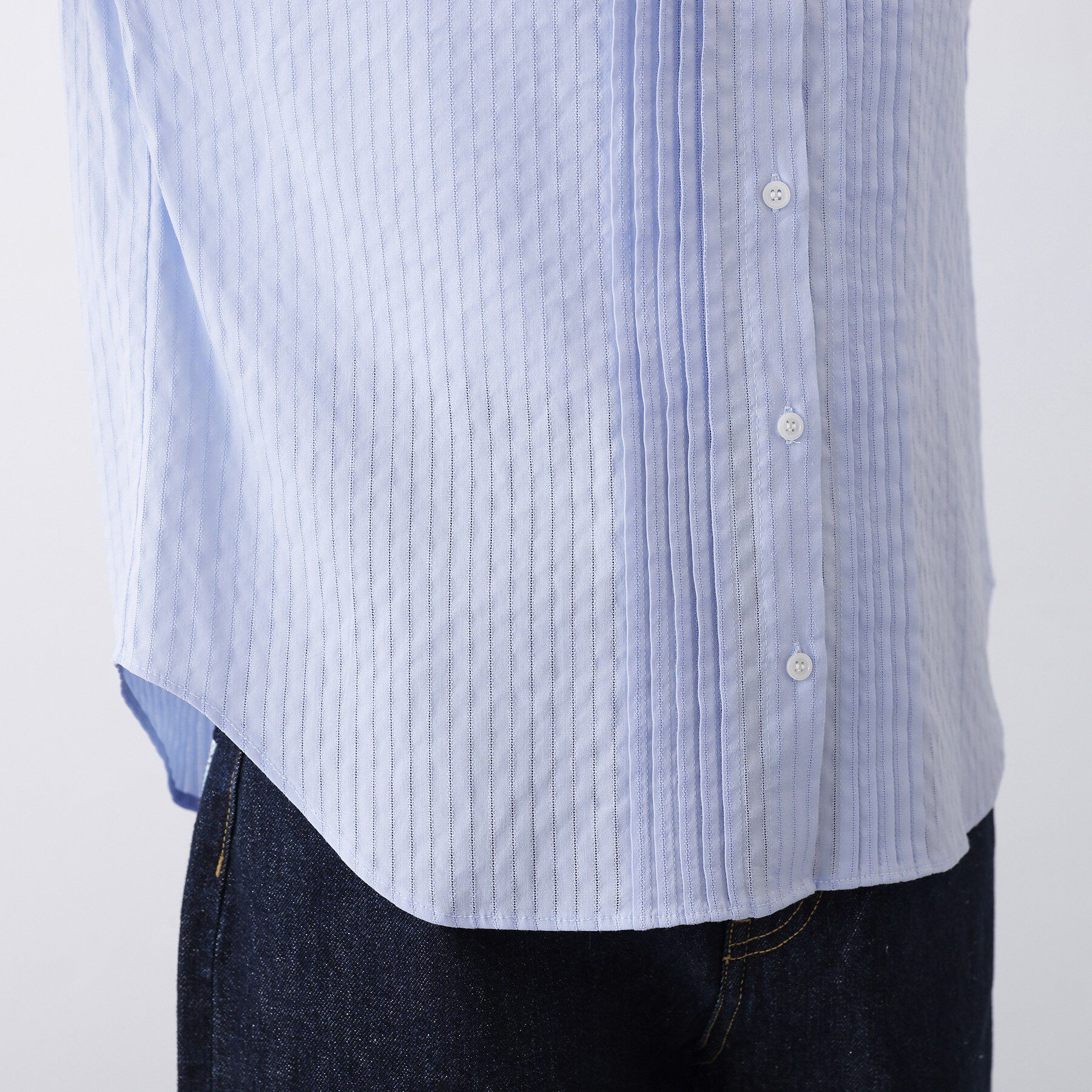 Dessin「【洗える】フリルネックタックブラウス」|シャツ・ブラウス|