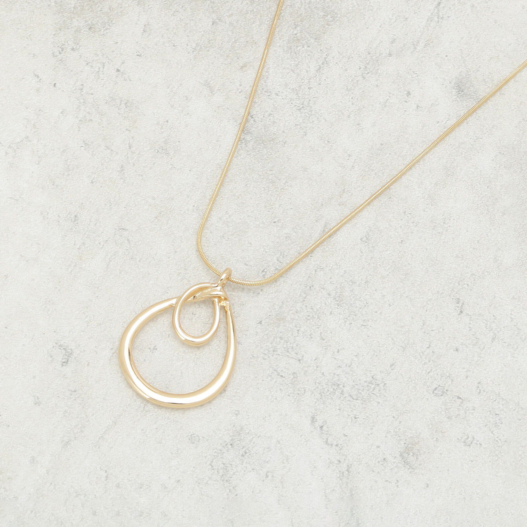 Dessin「グラスホルダーサークルモチーフネックレス」|ネックレス|ゴールド(007)