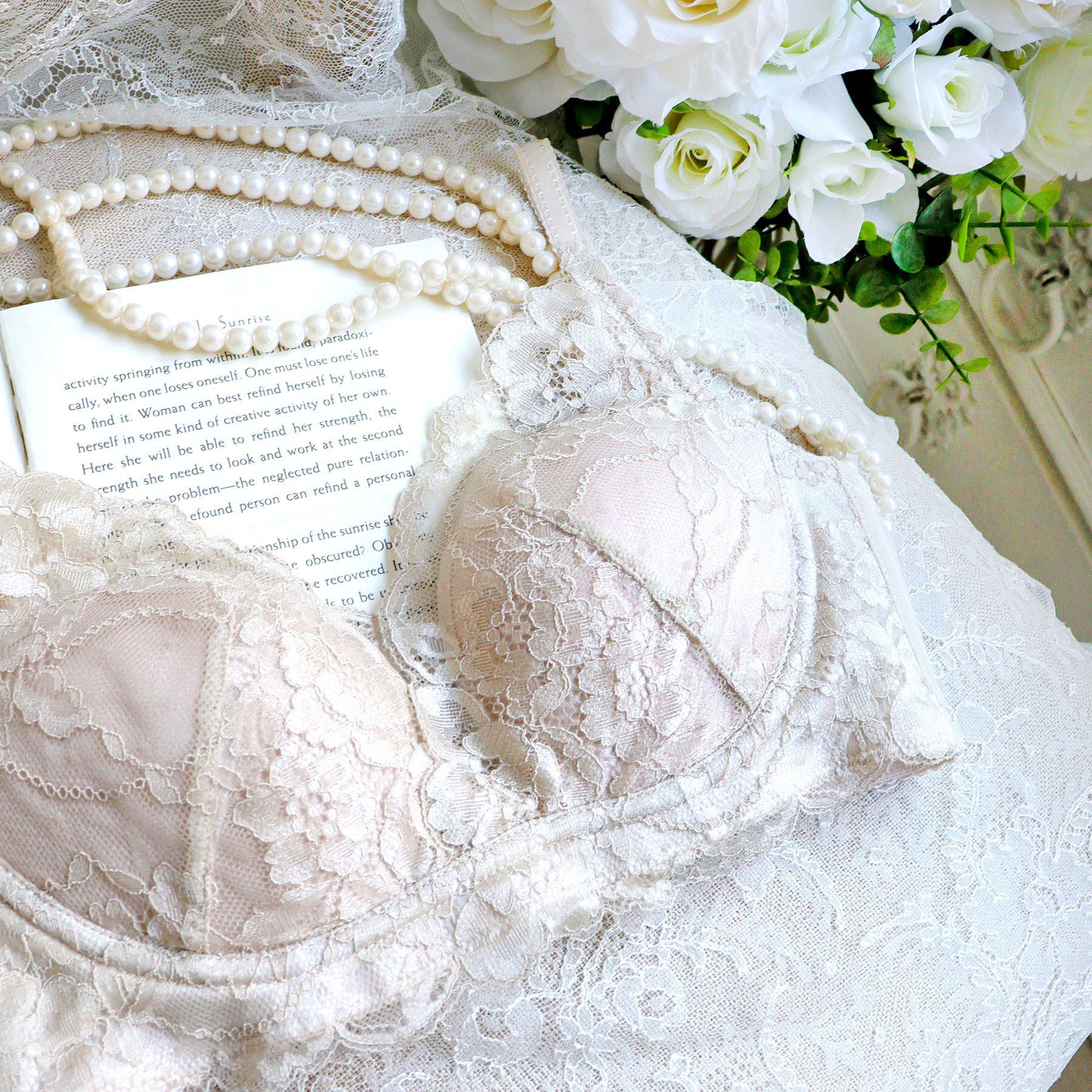 Risa Magli「ノーラ ナチュラルアレンジブラ（LL）」|インナー|