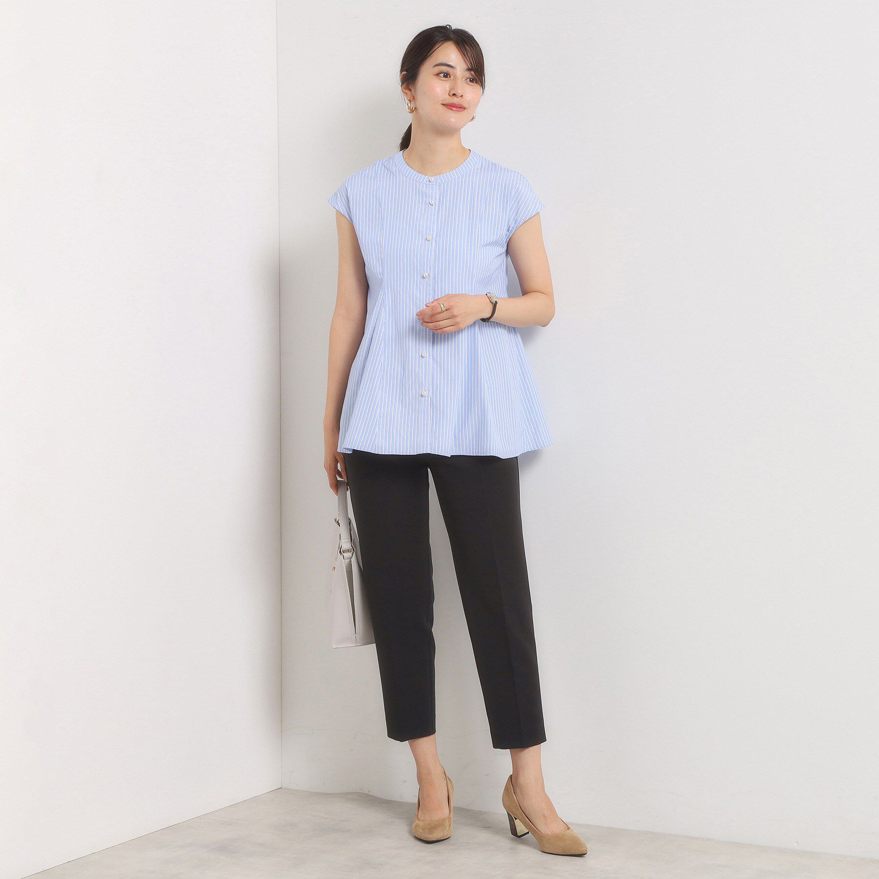 ITS&rsquo;DEMO「【手洗い可】ペプラムブラウス」|シャツ・ブラウス|