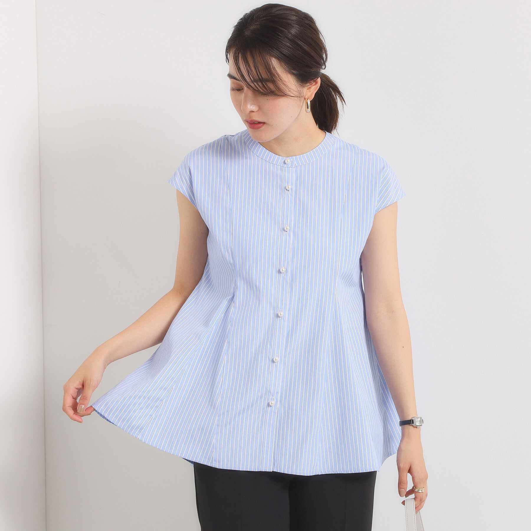 ITS&rsquo;DEMO「【手洗い可】ペプラムブラウス」|シャツ・ブラウス|