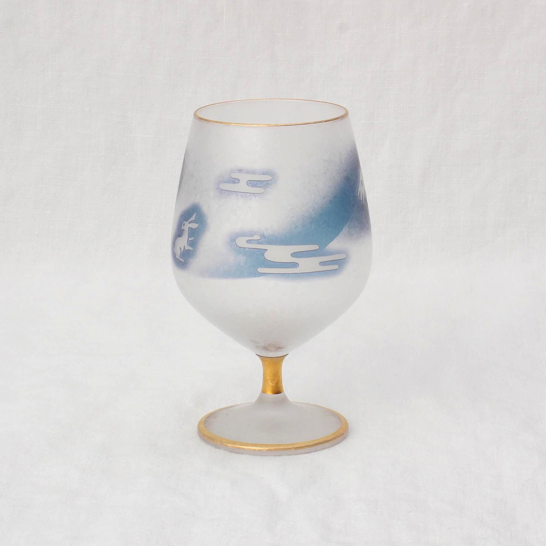 212 KITCHEN STORE「富士月兎図 脚付杯」|グラス・マグカップ|