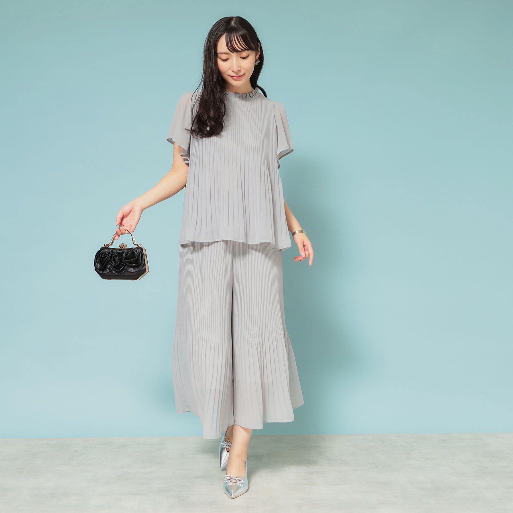 SunaUna「【洗える】リラクシープリーツパンツ」|その他|