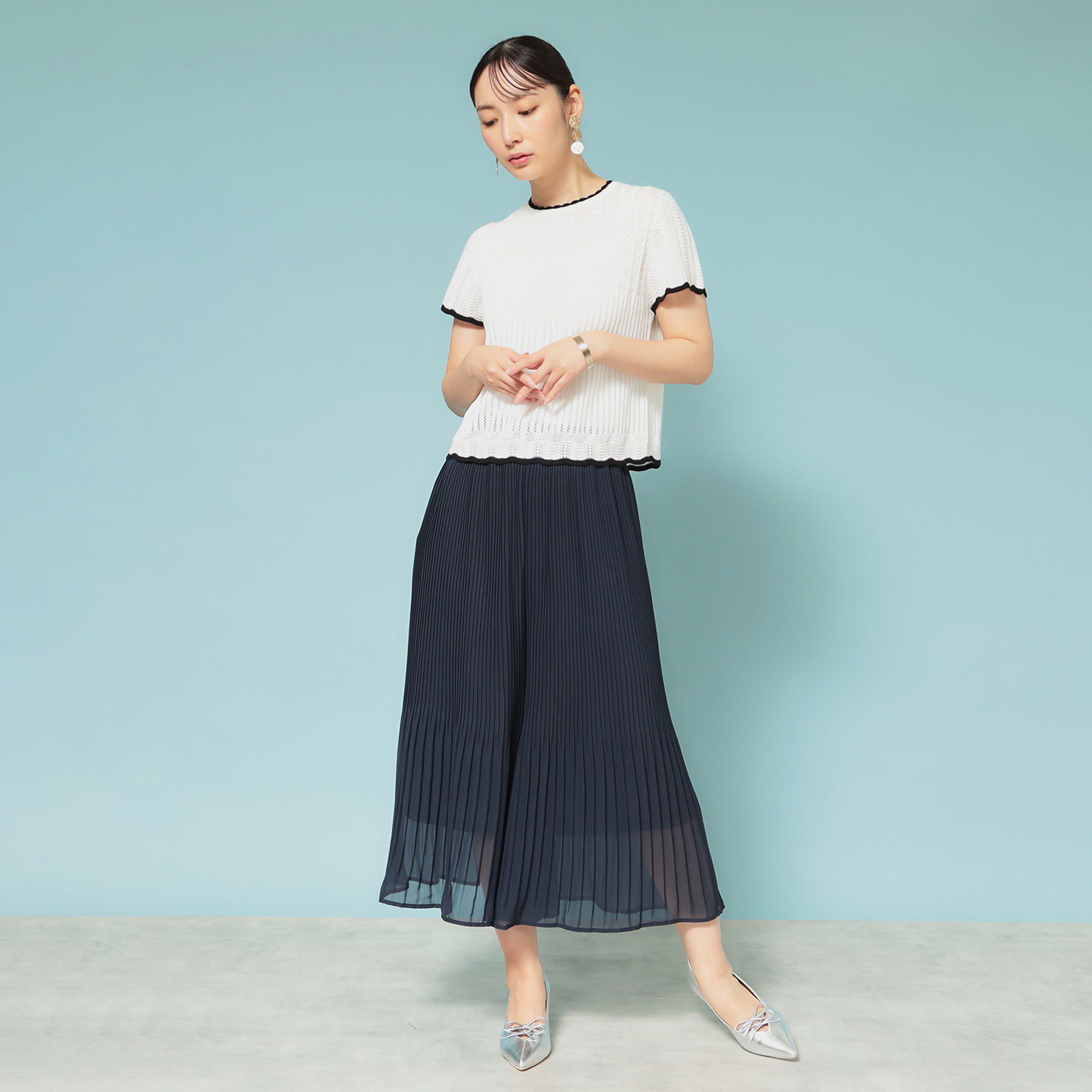 SunaUna「【洗える】リラクシープリーツパンツ」|その他|