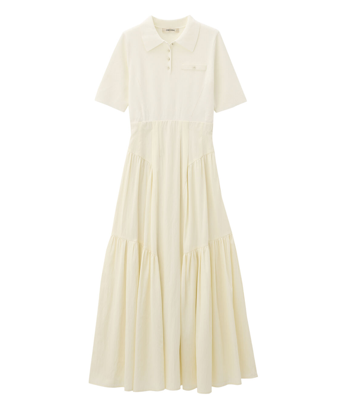 COCO DEAL「ポロニットドッキングワンピース」|ワンピース|