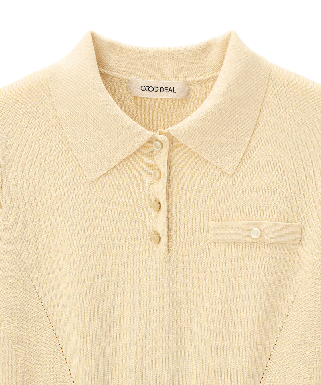 COCO DEAL「ポロニットドッキングワンピース」|ワンピース|