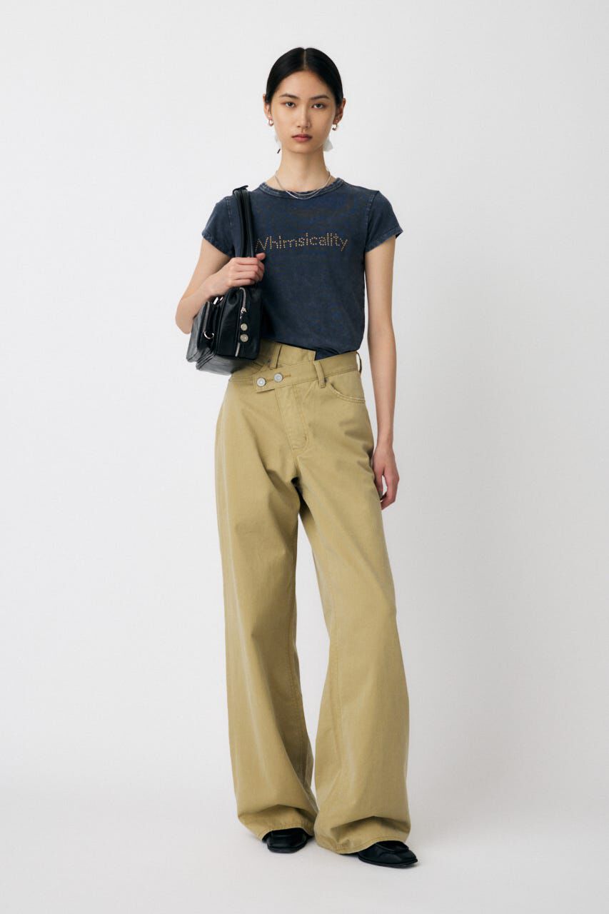 MOUSSY「CROSS CHINO WIDE STRAIGHT」|デニム|