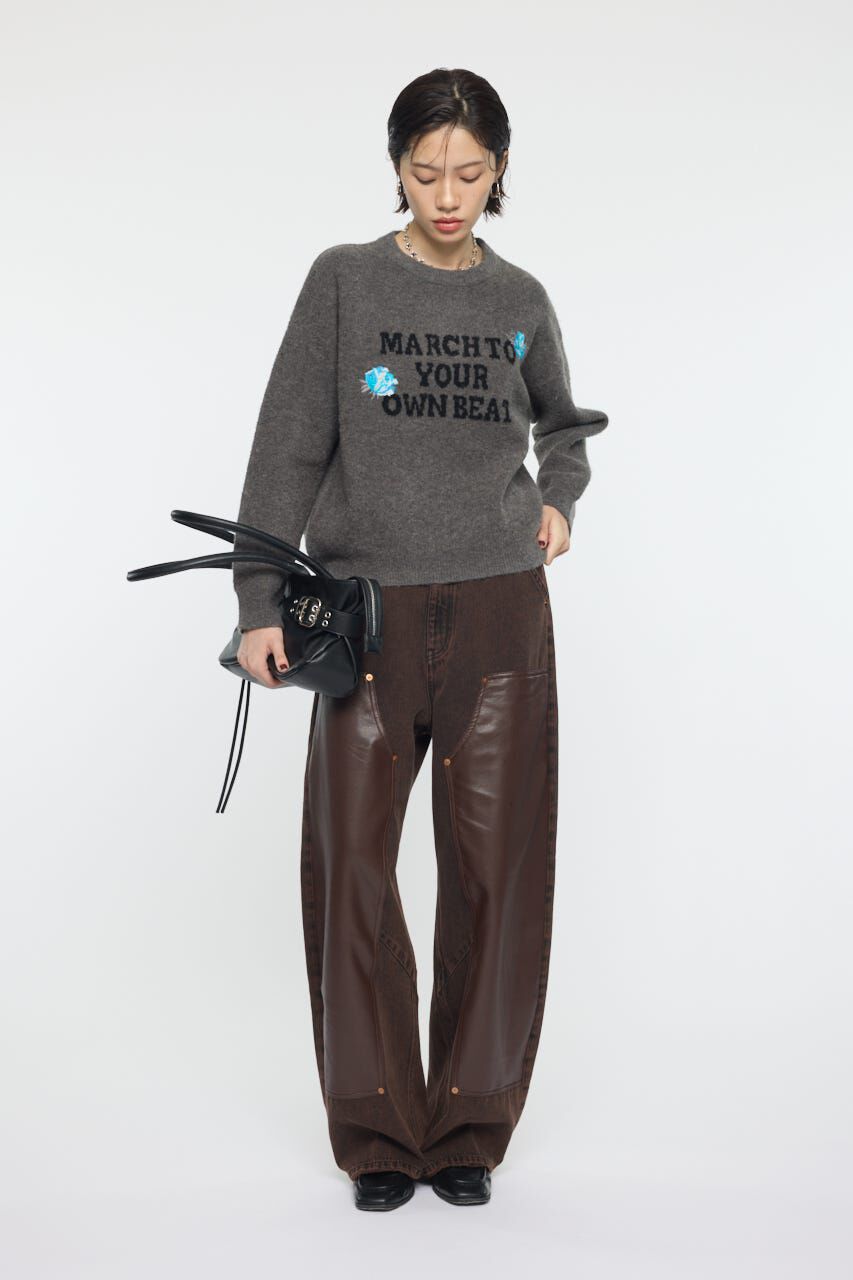 MOUSSY「FLORAL PATCH JACQUARD セーター」|ニット・セーター|