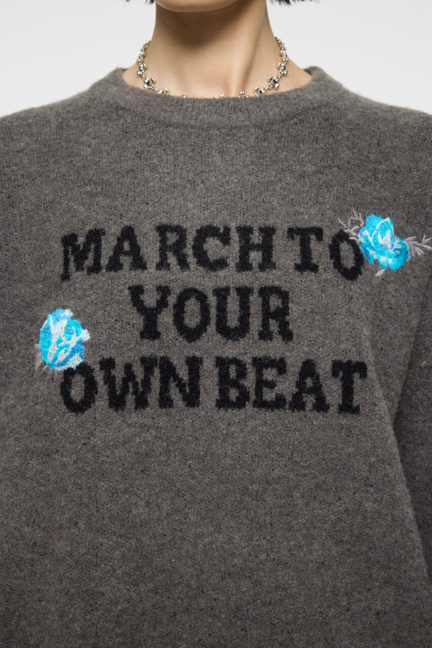 MOUSSY「FLORAL PATCH JACQUARD セーター」|ニット・セーター|