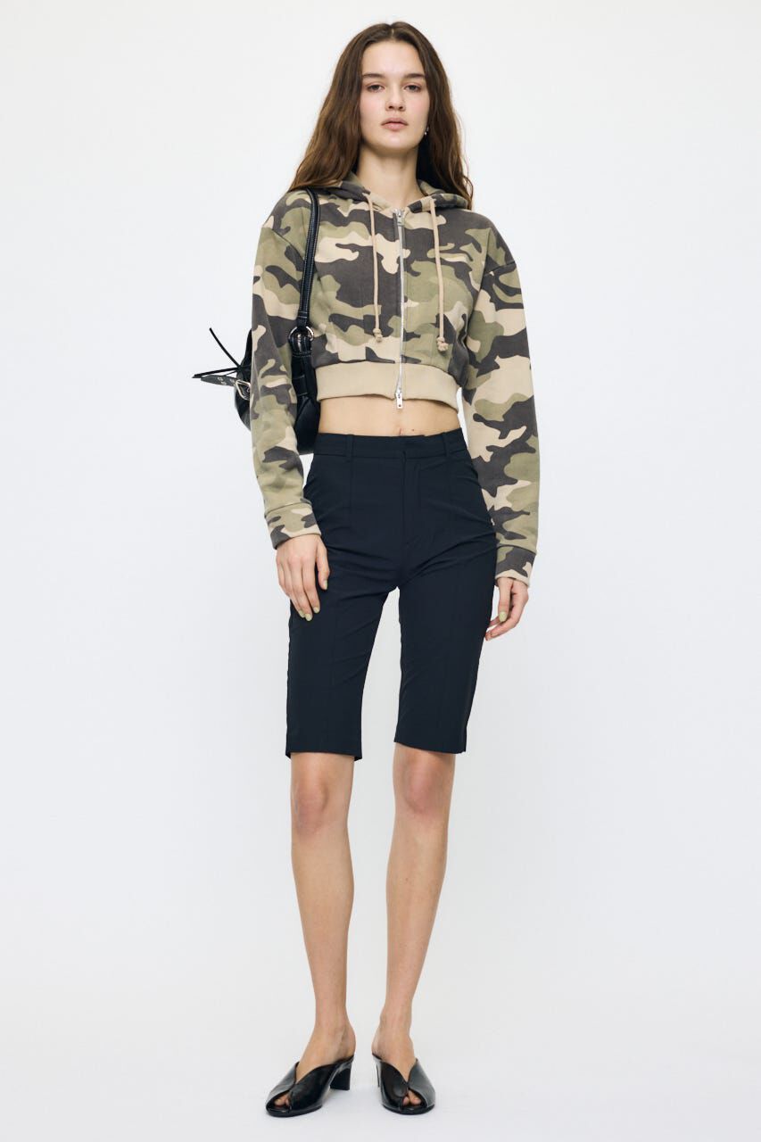 MOUSSY「CORSET ZIP フーディー」|パーカー|