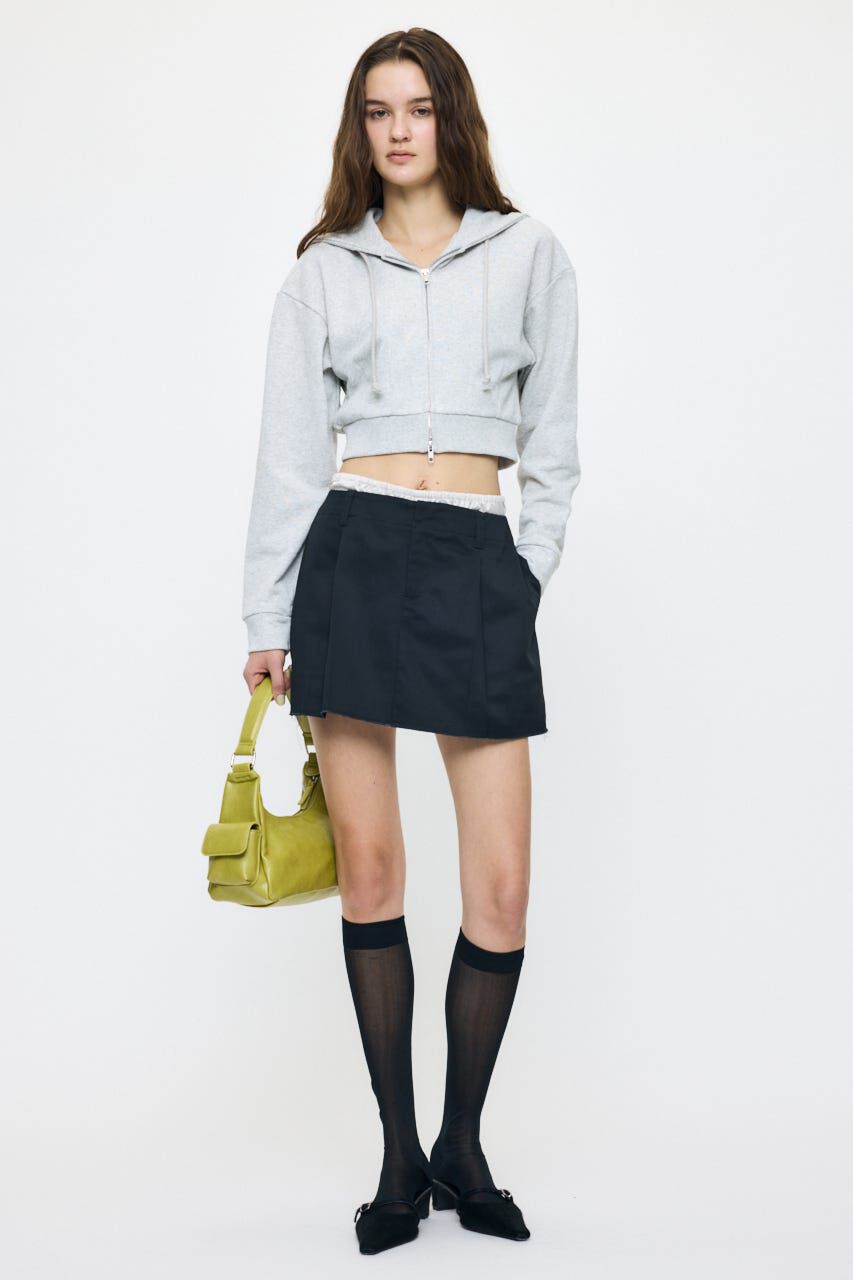 MOUSSY「CORSET ZIP フーディー」|パーカー|