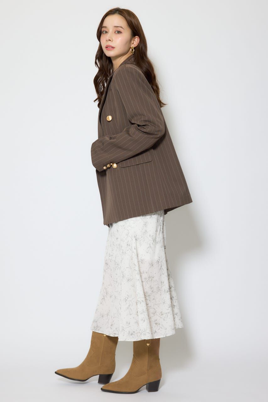 rienda「ピークドラペルダブルテーラードジャケット」|その他|