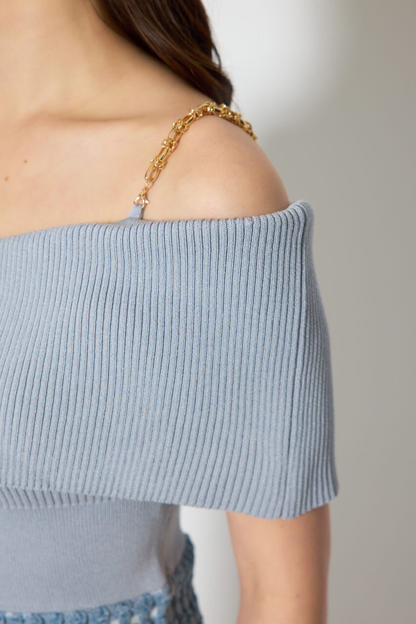 rienda「アシンメトリーツイードミニニットワンピース」|ワンピース|