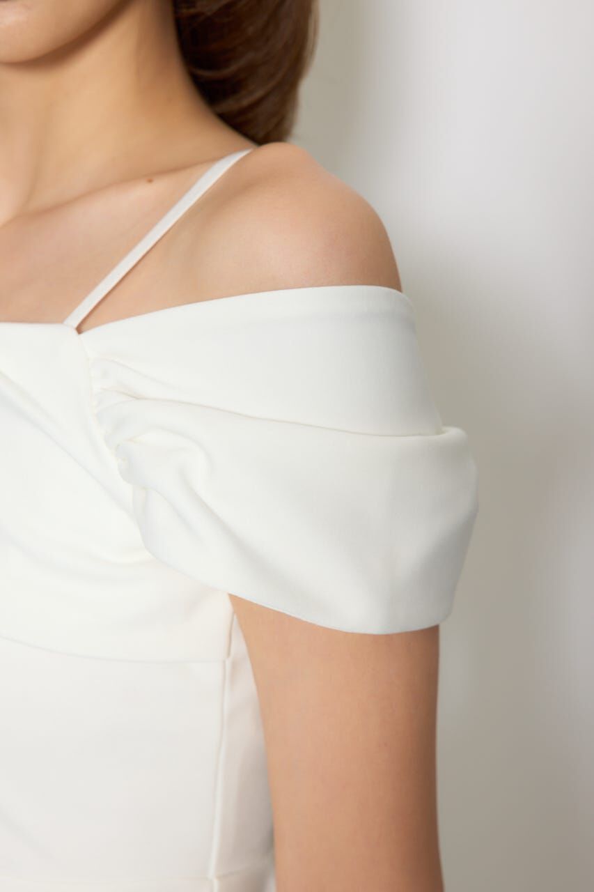 rienda「ワンショルペプラムカットトップス」|Tシャツ・カットソー|