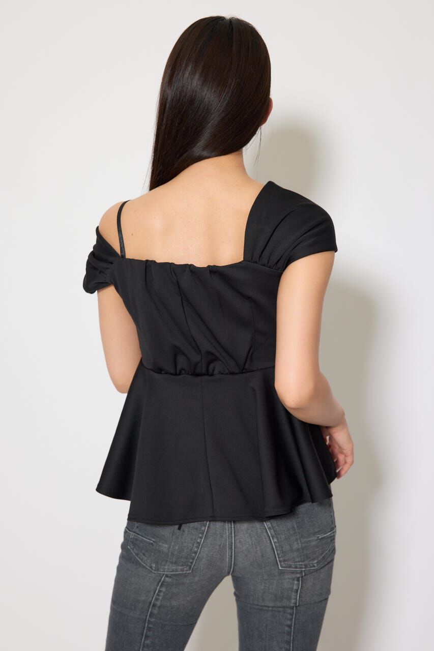 rienda「ワンショルペプラムカットトップス」|Tシャツ・カットソー|