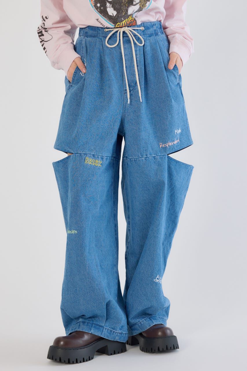 RODEO CROWNS「embroideryサイドジップパンツ」|その他|